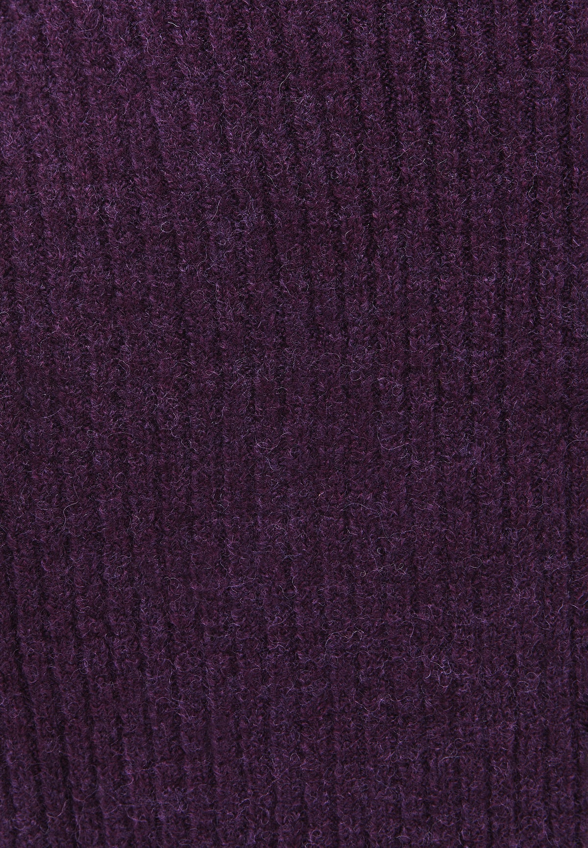 Loose V-Neck Sweater - BLACKBERRY CORDIAL