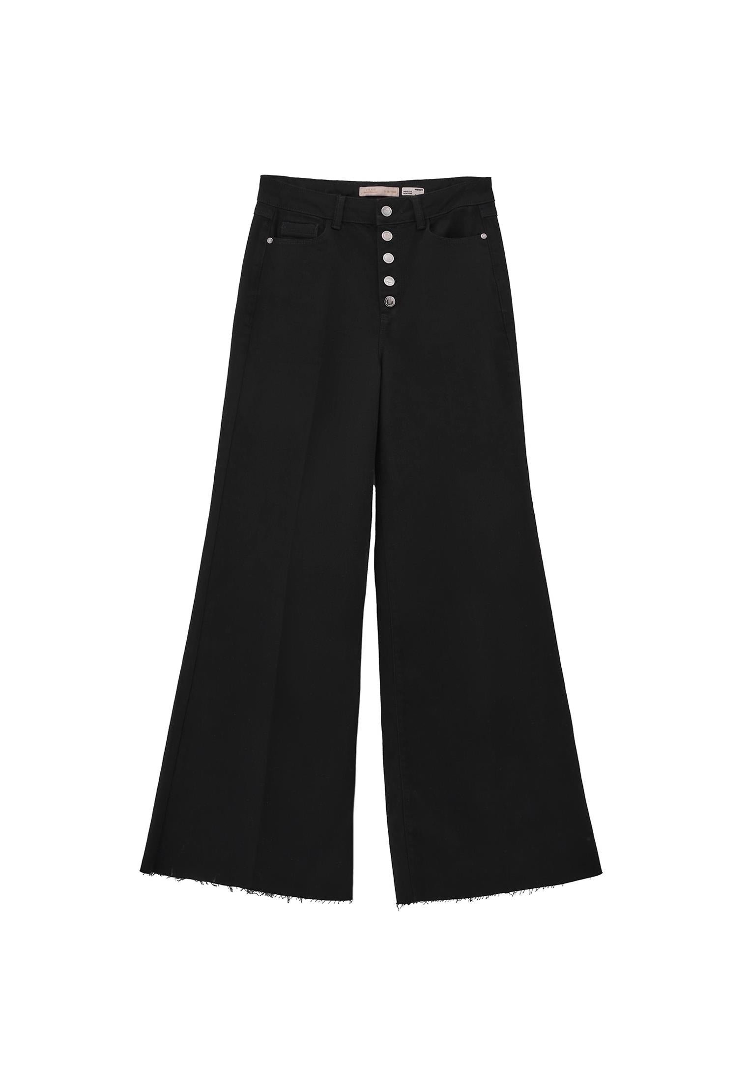 High Waist Jeans - BLACK DENIM