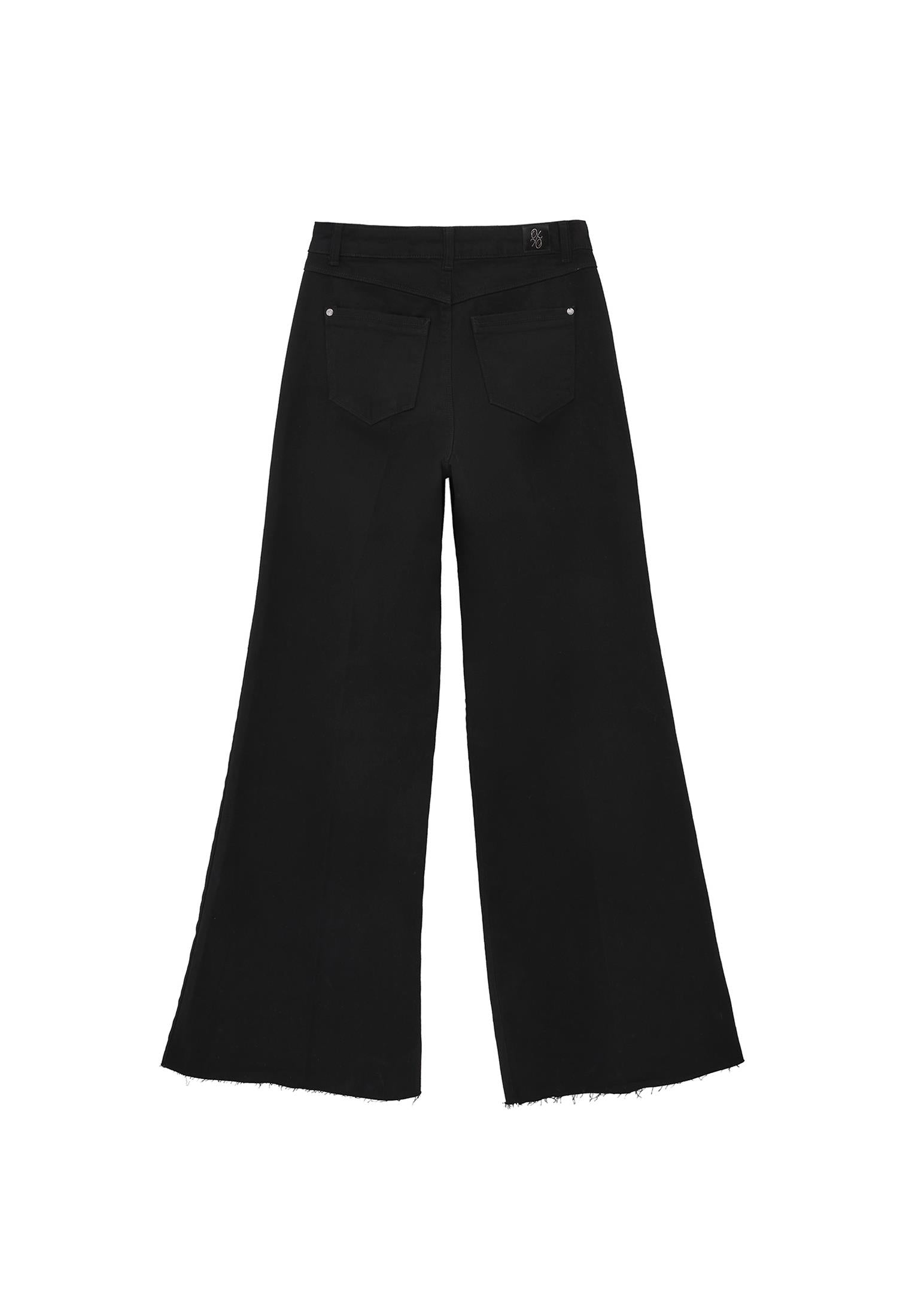 High Waist Jeans - BLACK DENIM