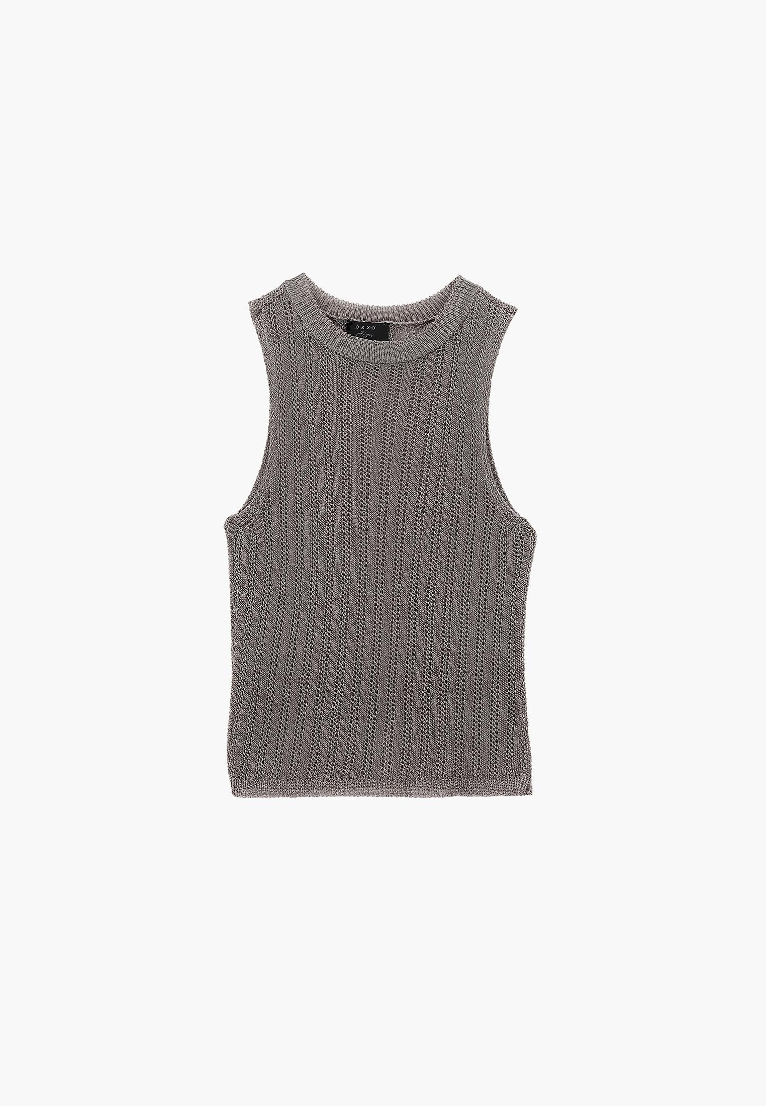 Standard Crew Neck Relaxed Tank Top - BLACK SAND