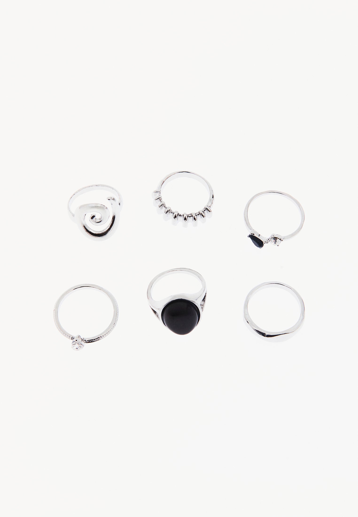 Modern Ring - SILVER/BLACK
