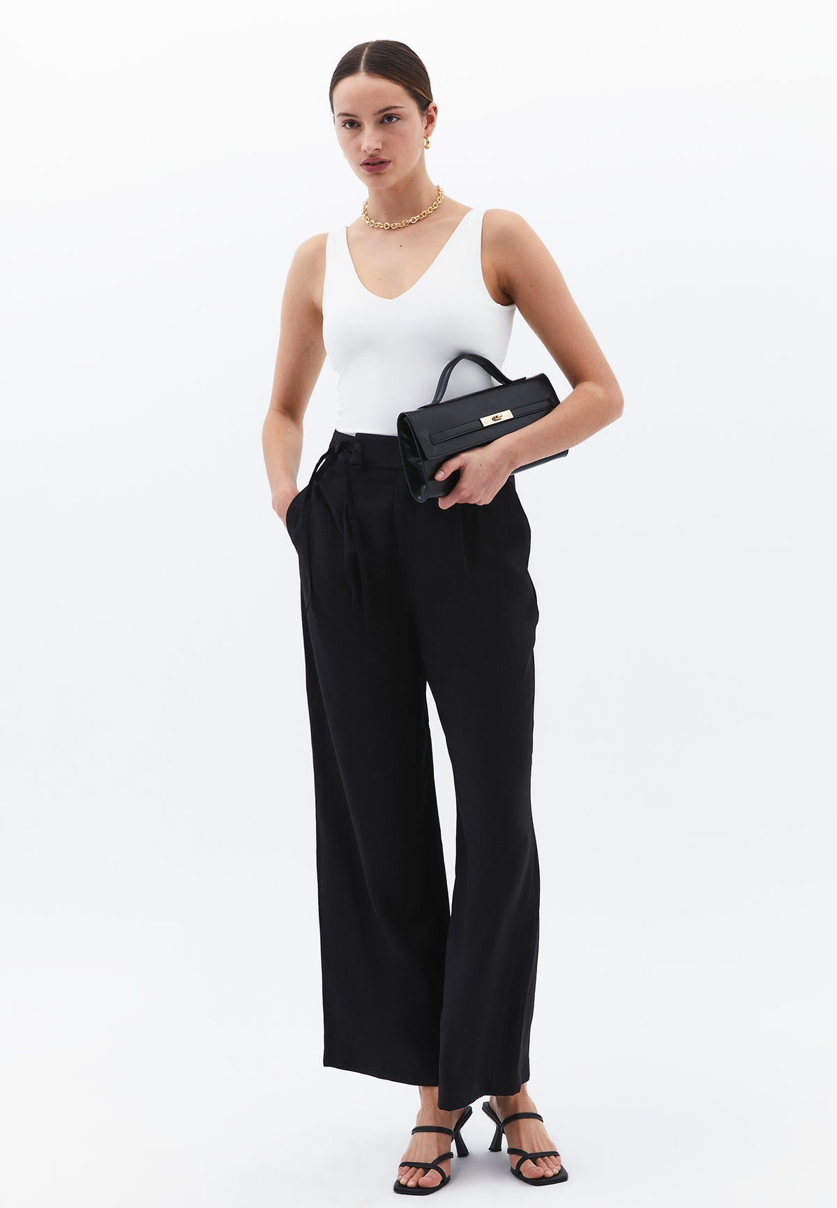 Straight Pants - BLACK