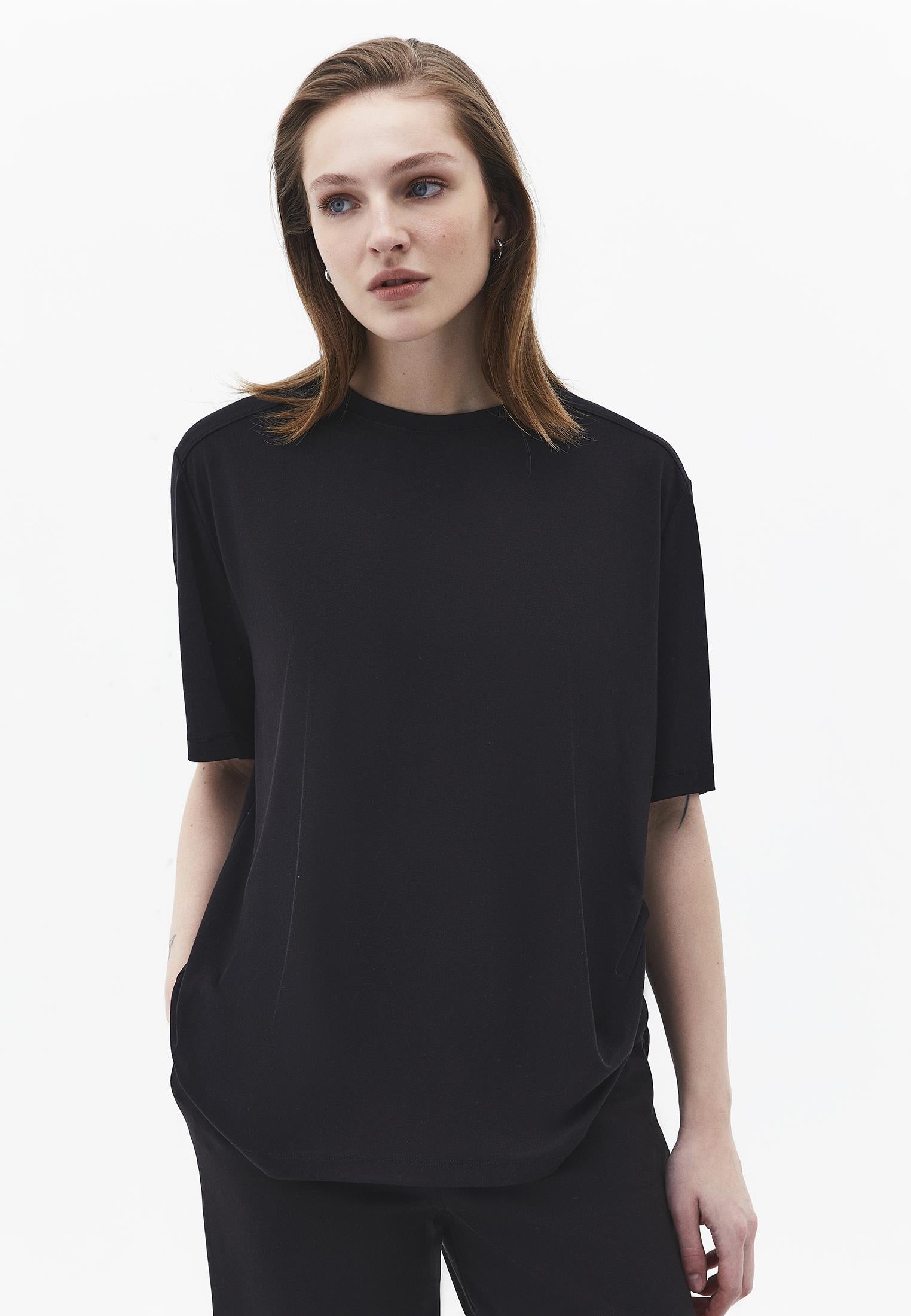 Oversize Modal Tunic - BLACK