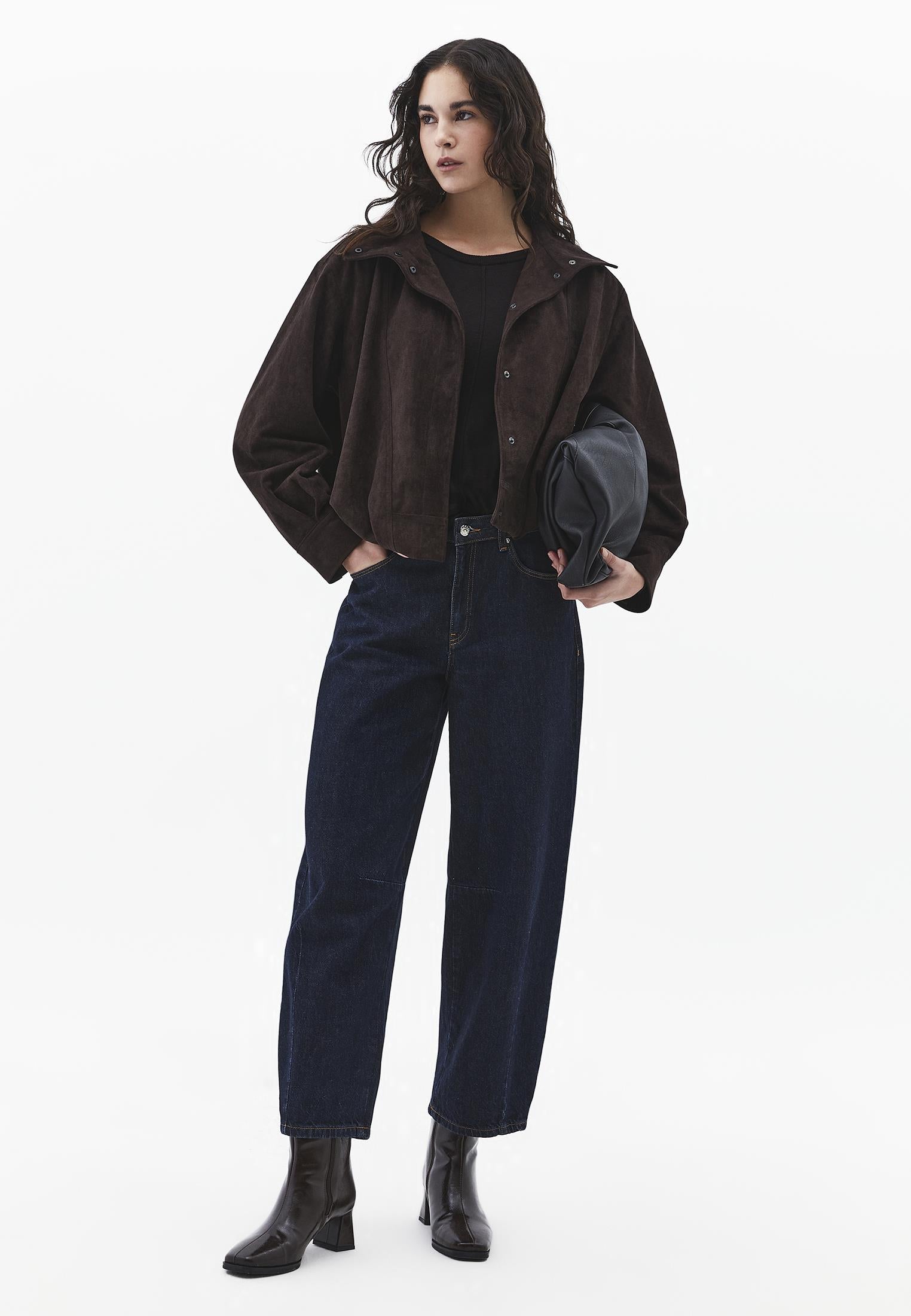 Viscose Boat Neck Sweater - BLACK