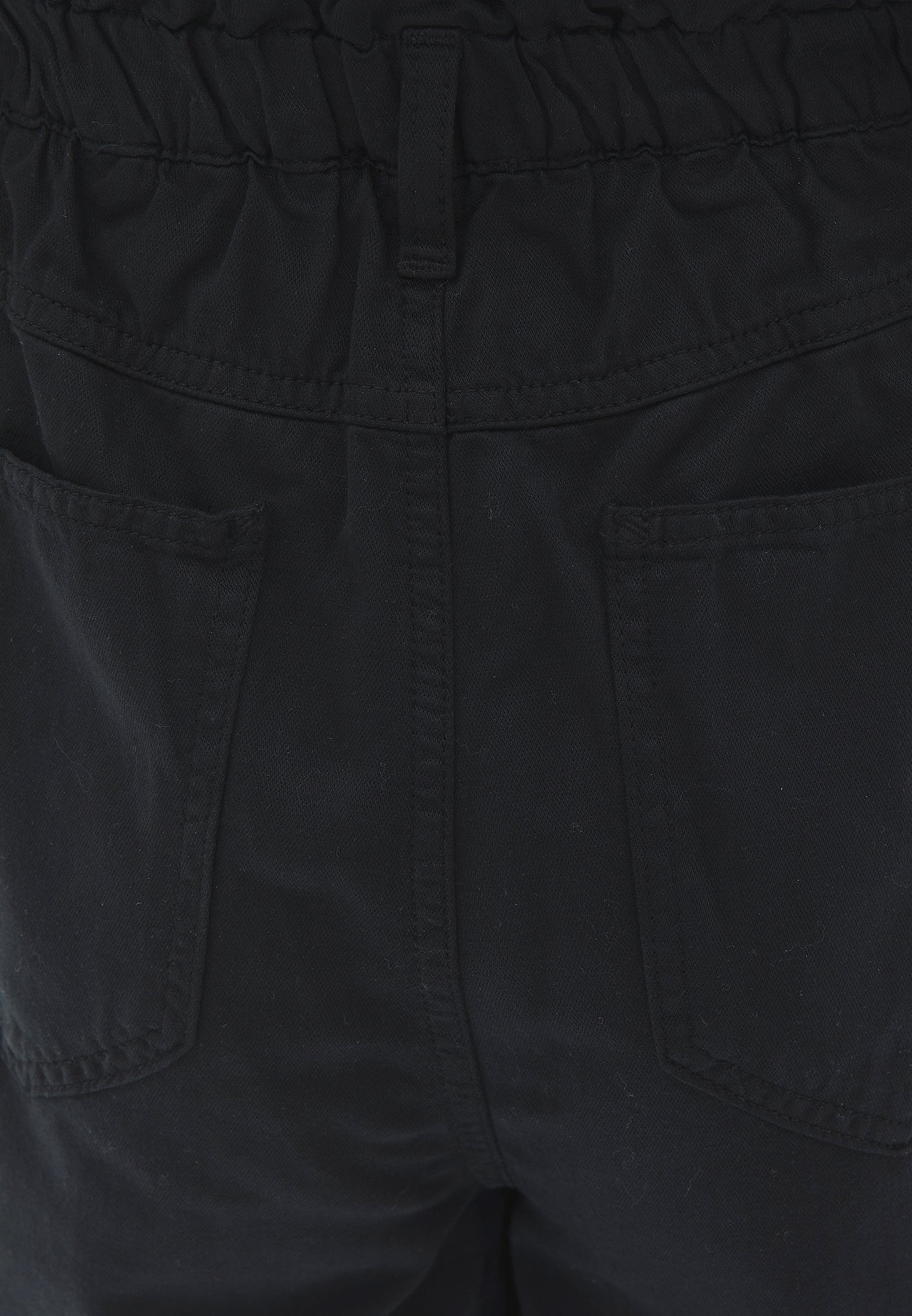 High Waist Carrot Pants - BLACK