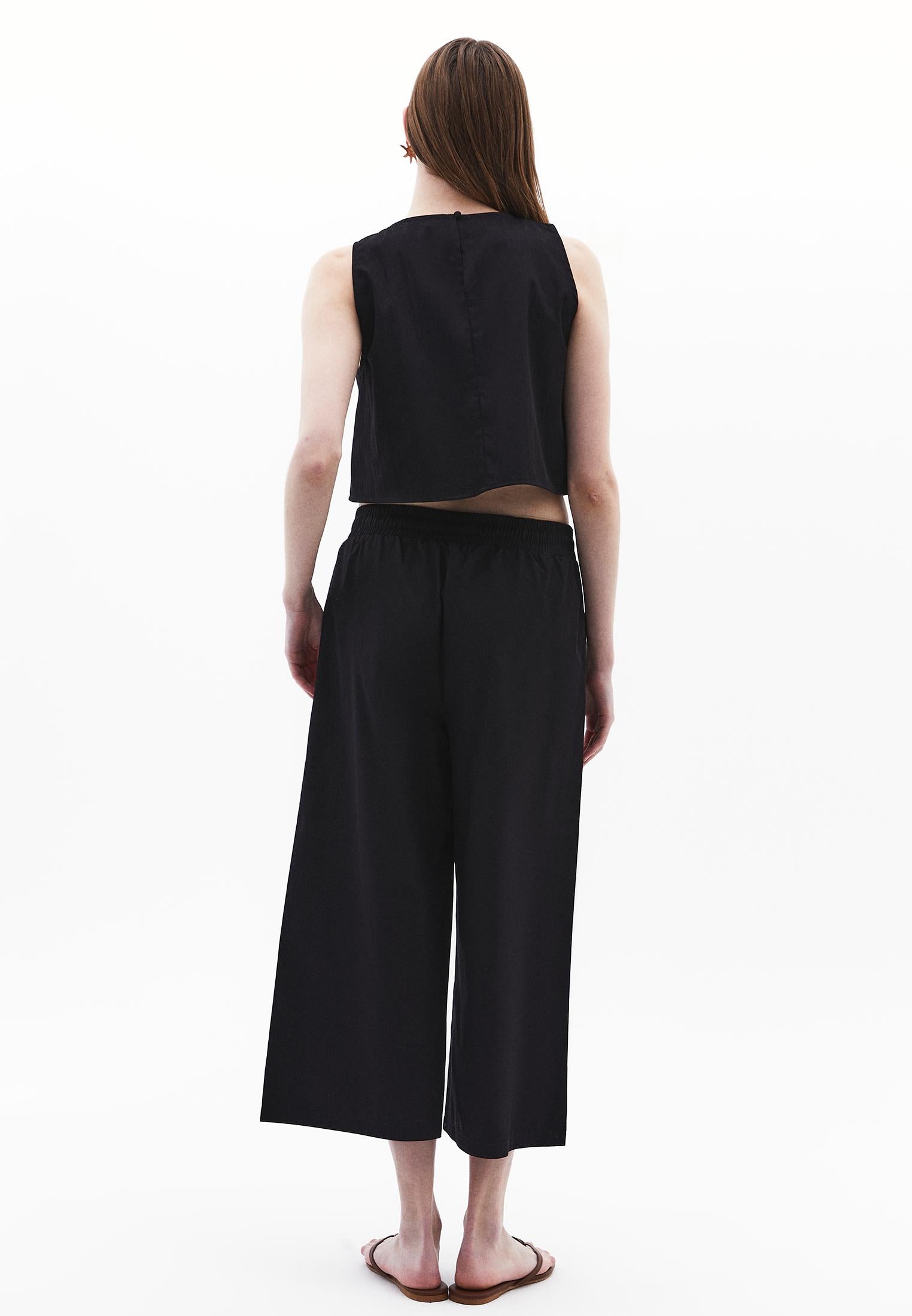 Ultra High Waist Pants - BLACK