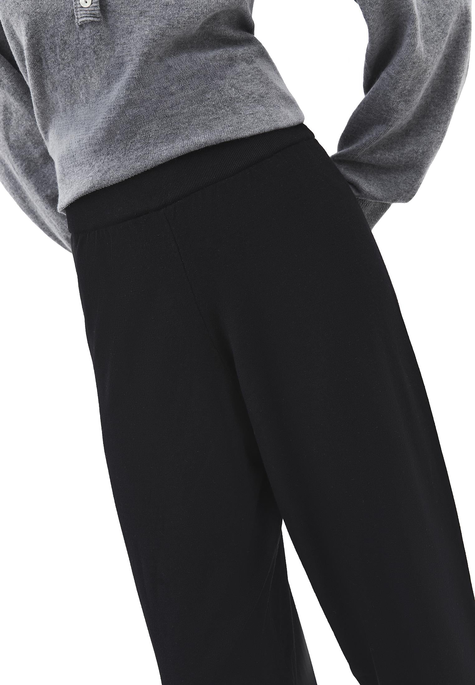 Elasticated Barrel Form Trousers - BLACK