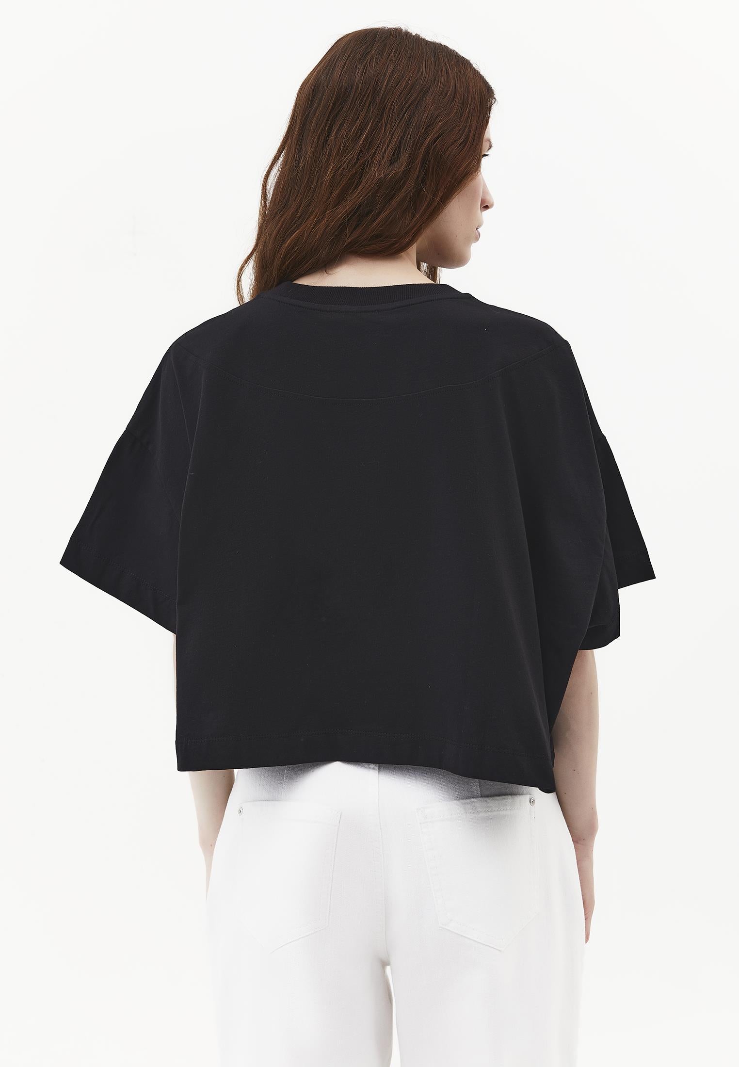Oversize Short T-Shirt - BLACK