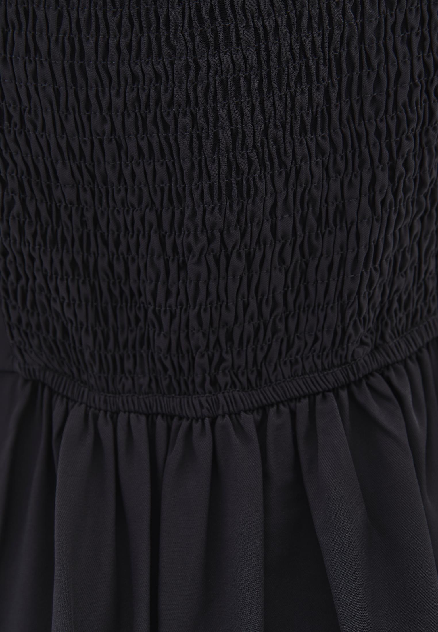 Sweetheart Neck Slit Detailed Midi Dress - BLACK