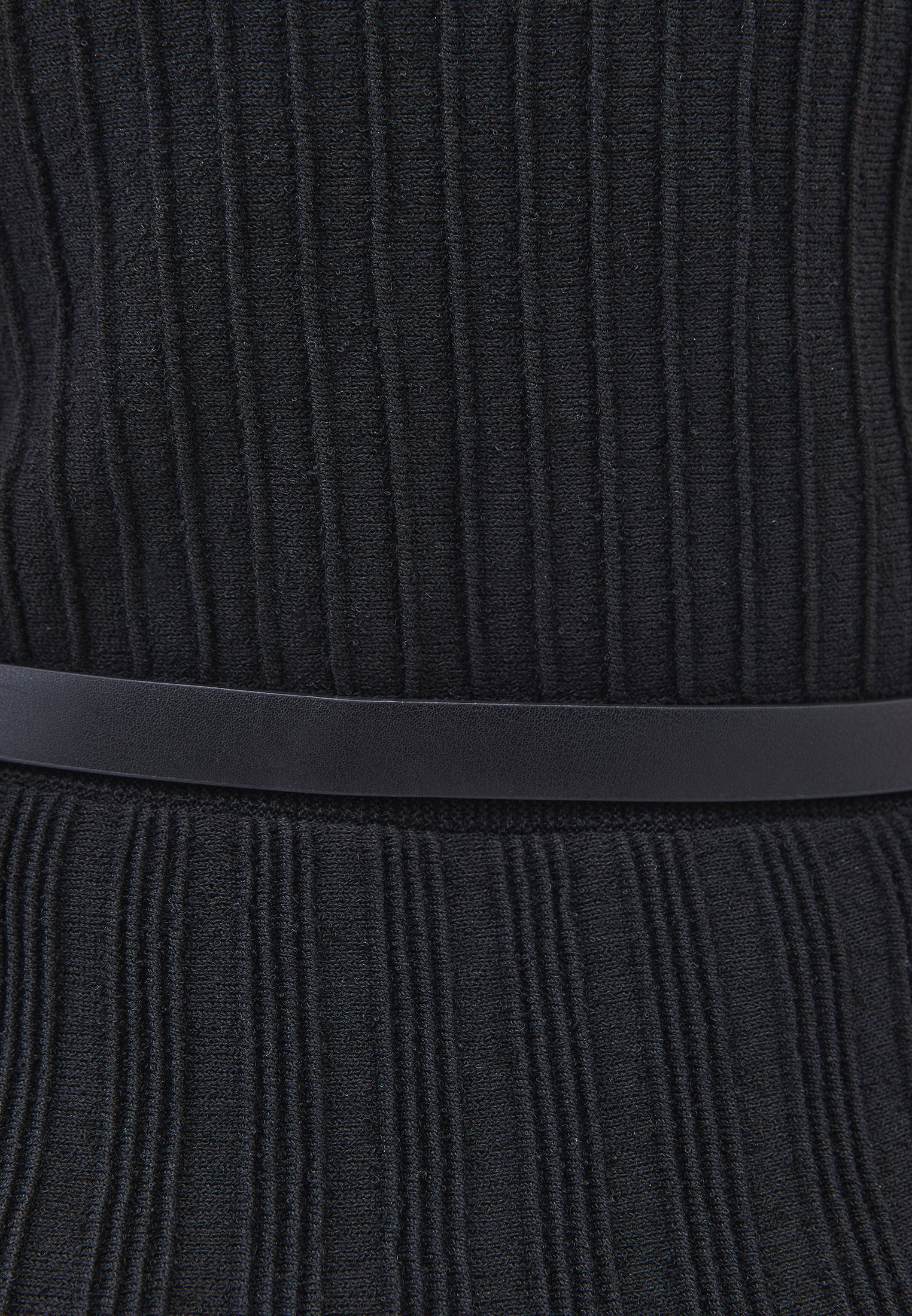 Flared A-Line Sleeveless Dress - BLACK