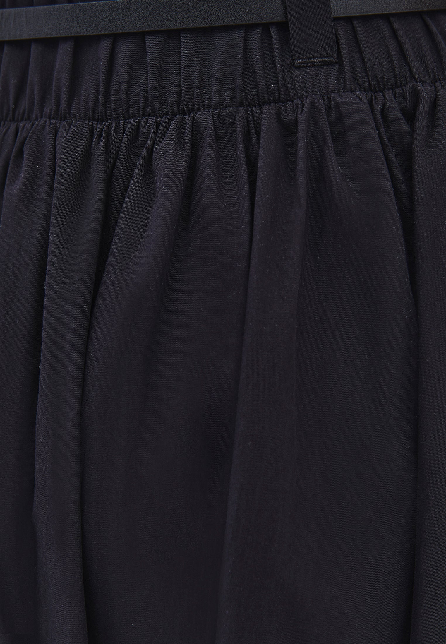 A-Line Long Skirt - BLACK