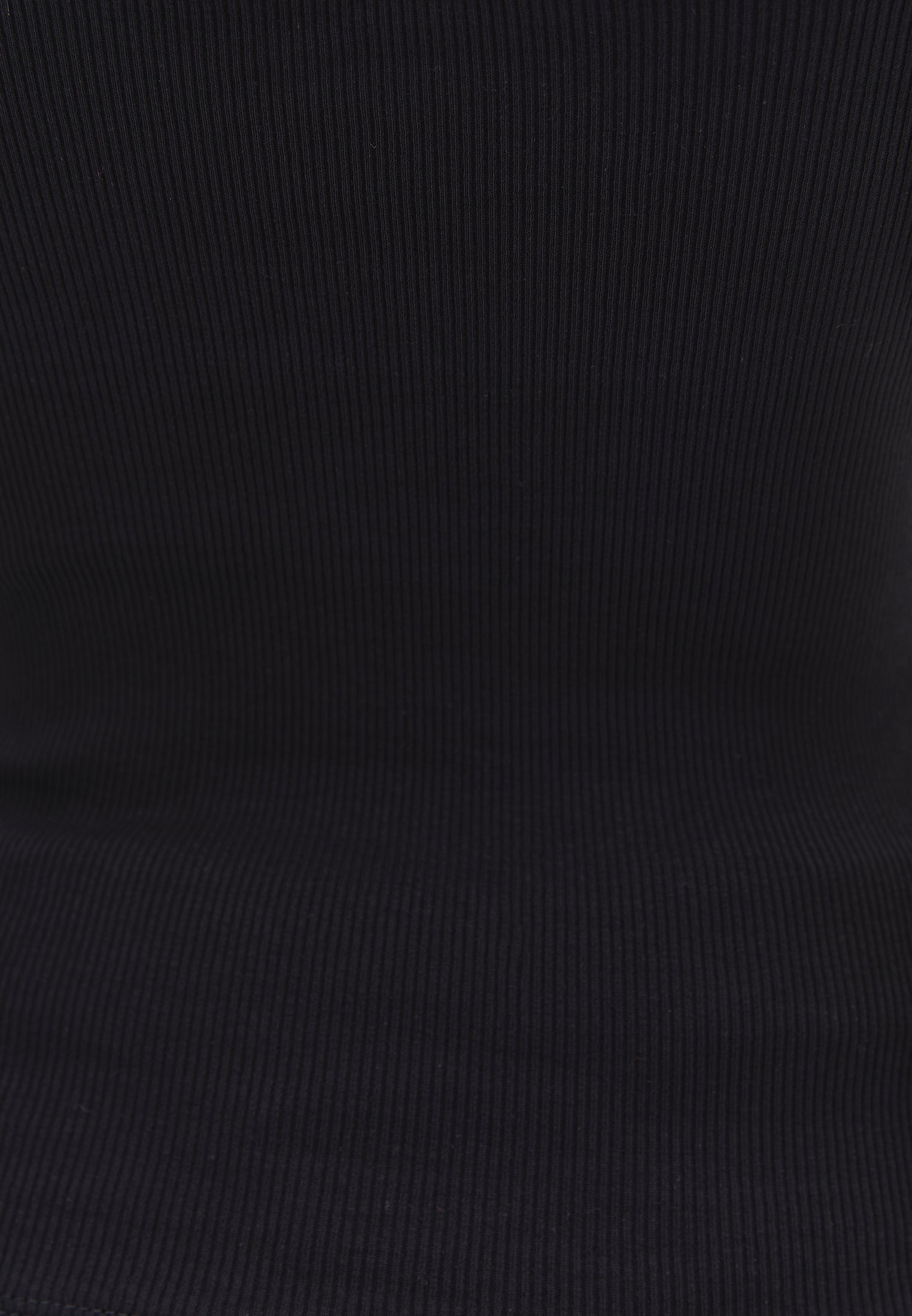 Wide Neck Tank Top - BLACK