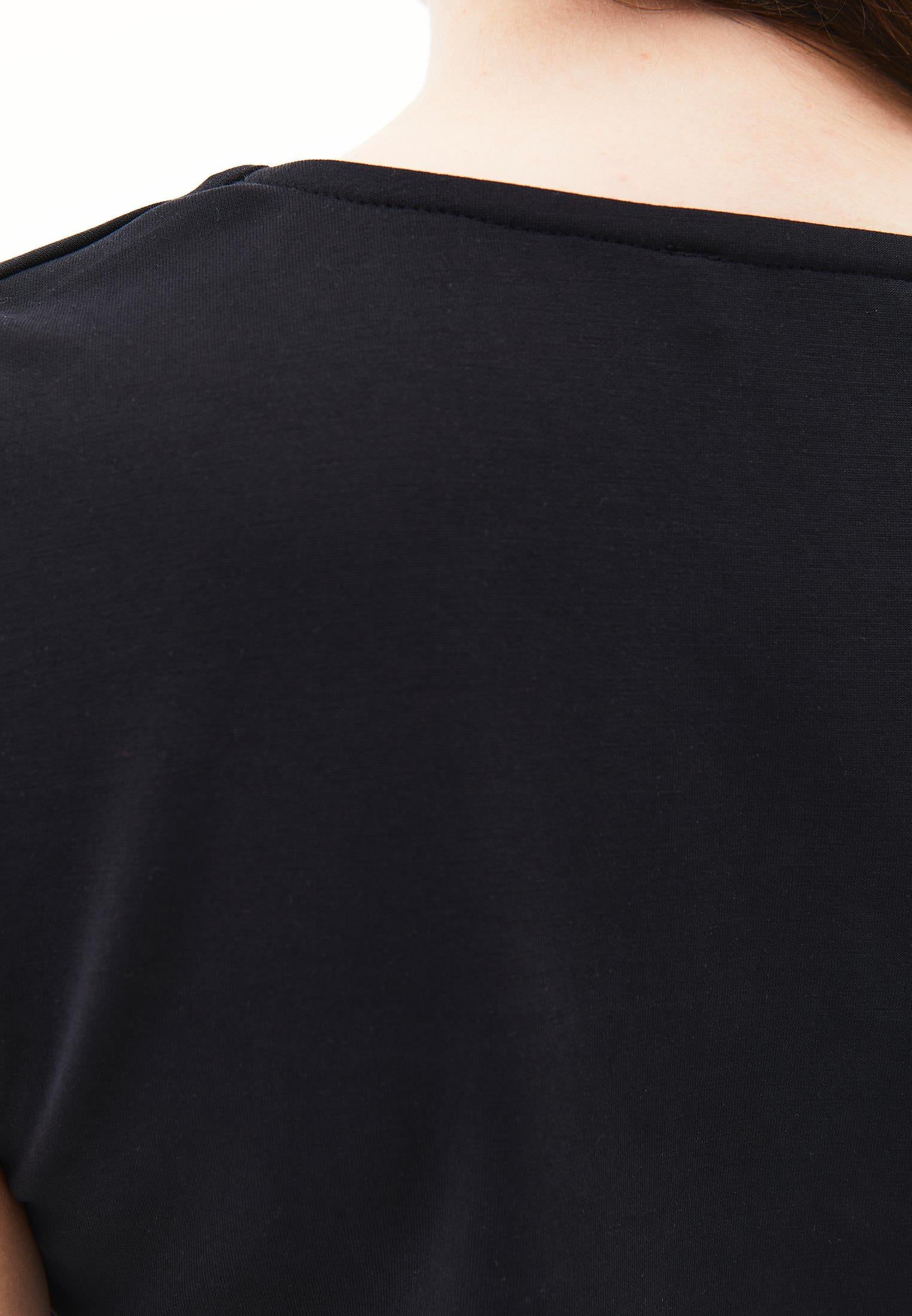 V Neck Easy To Combine Tank Top - BLACK