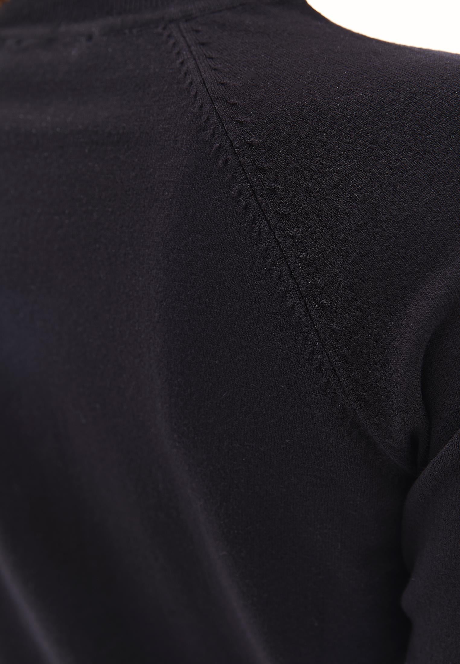 Slim Fit Turtleneck Knitwear - BLACK