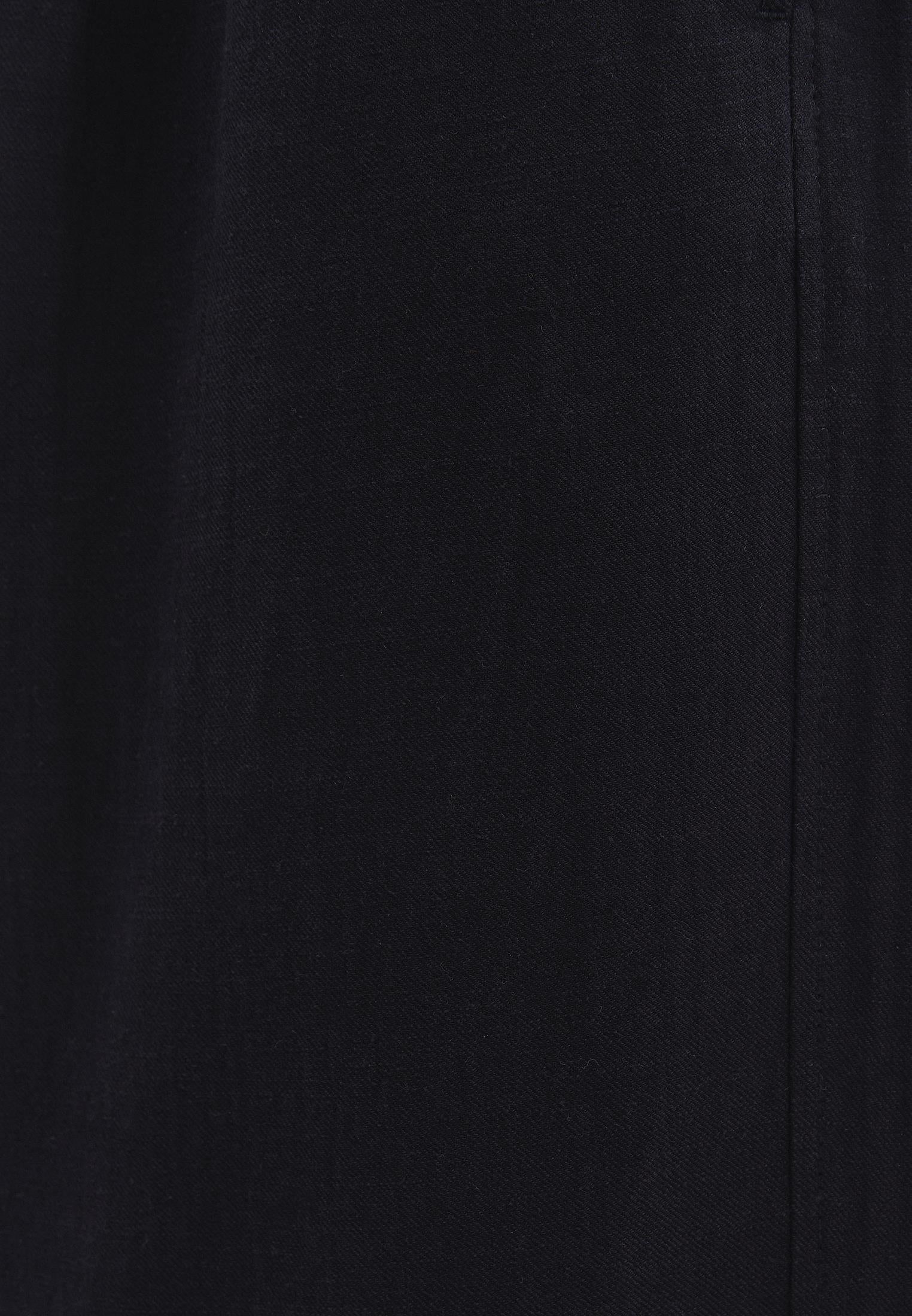 Wide Leg High Waist Pants - BLACK