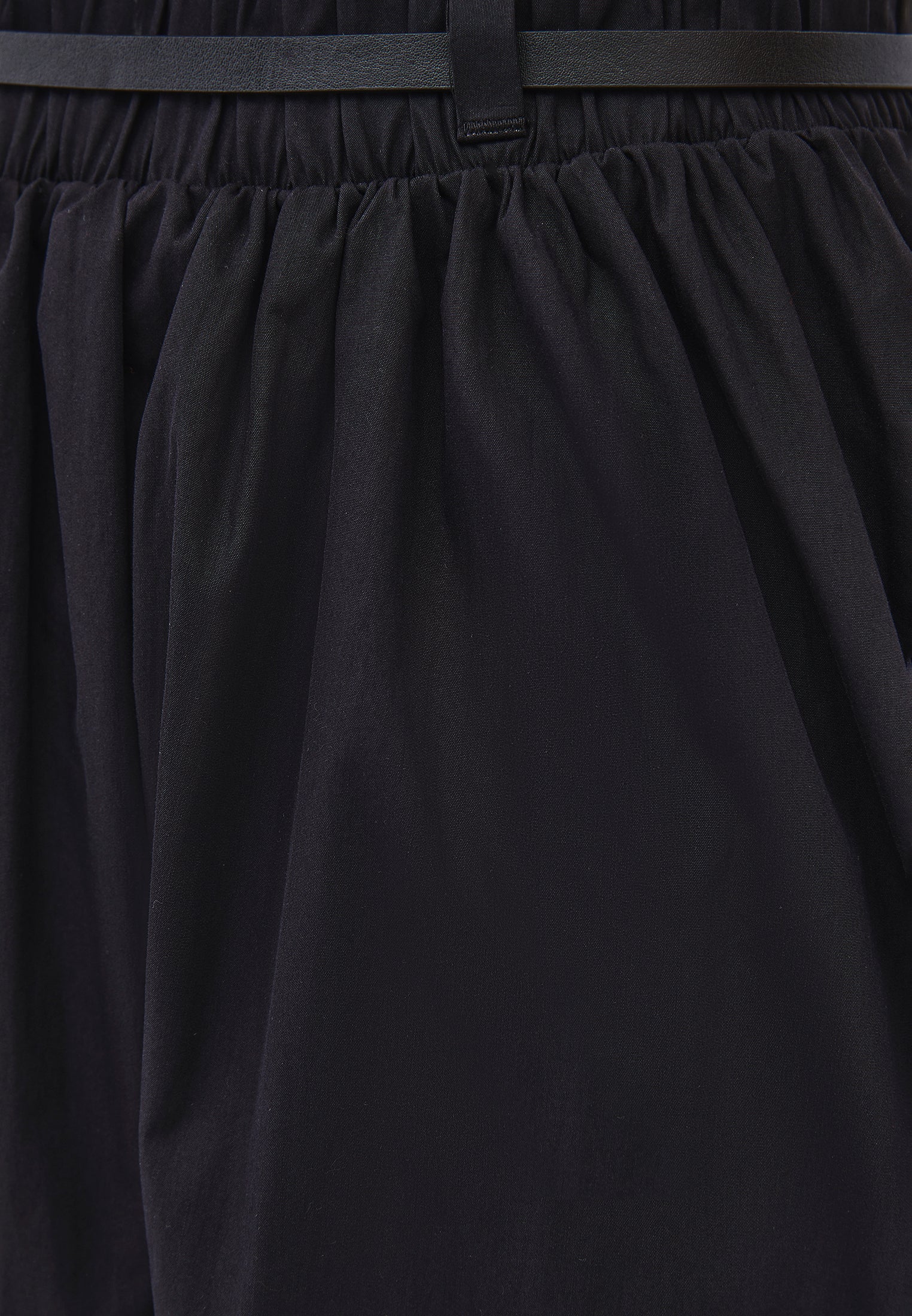 Long Flared Skirt - BLACK