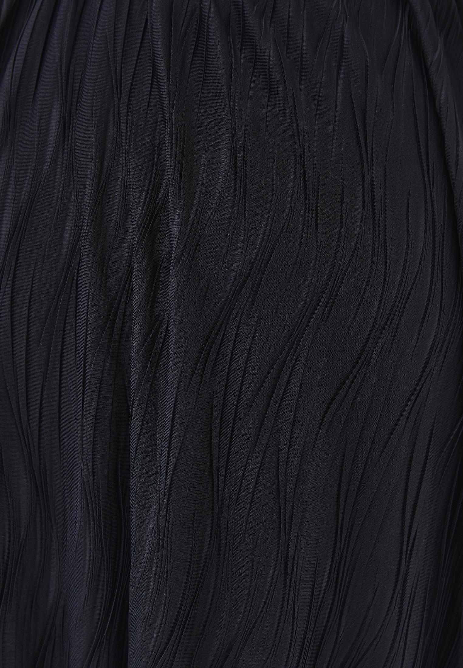 Balloon Form High Waist Long Skirt - BLACK