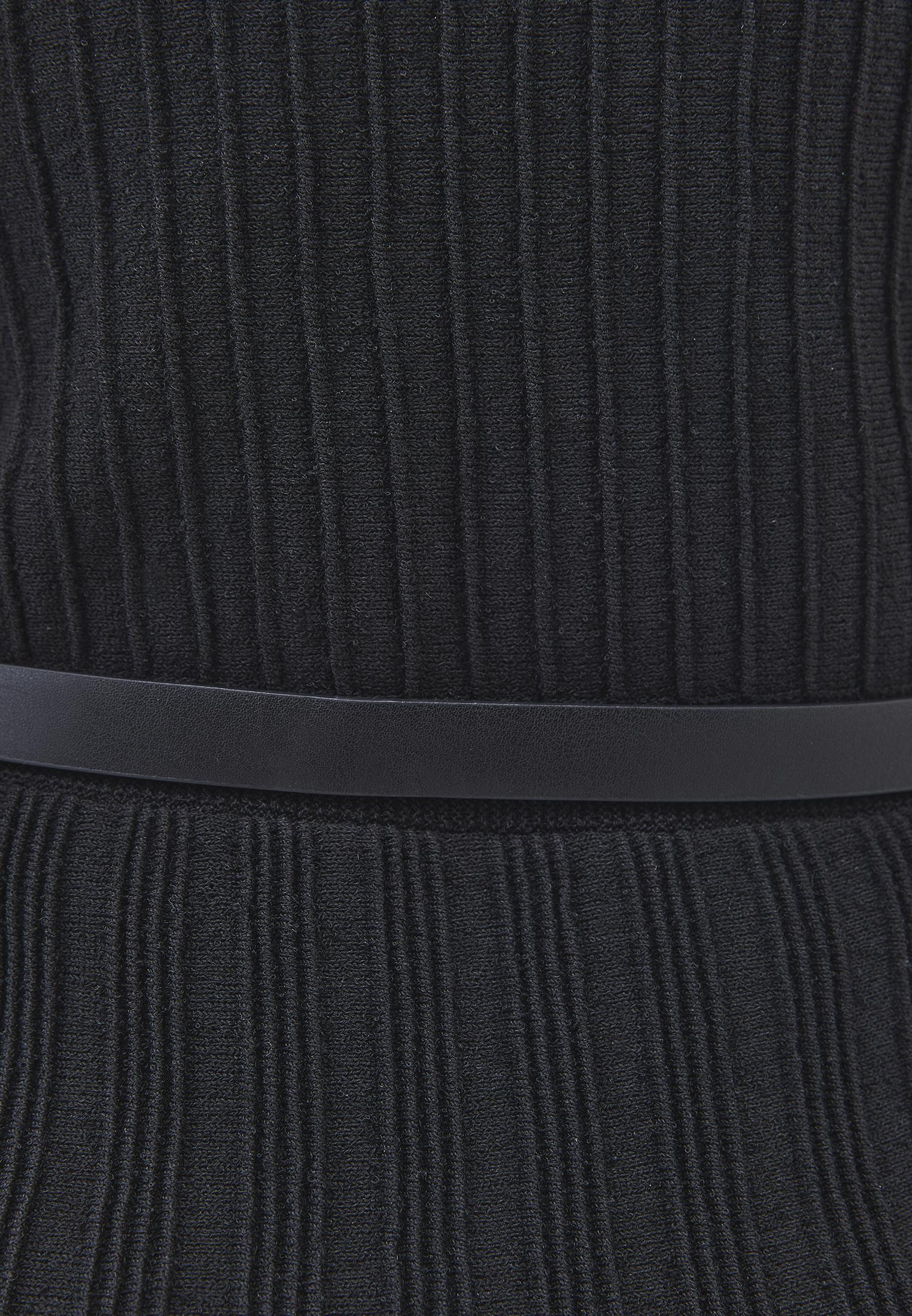 Flared A-Line Sleeveless Dress - BLACK