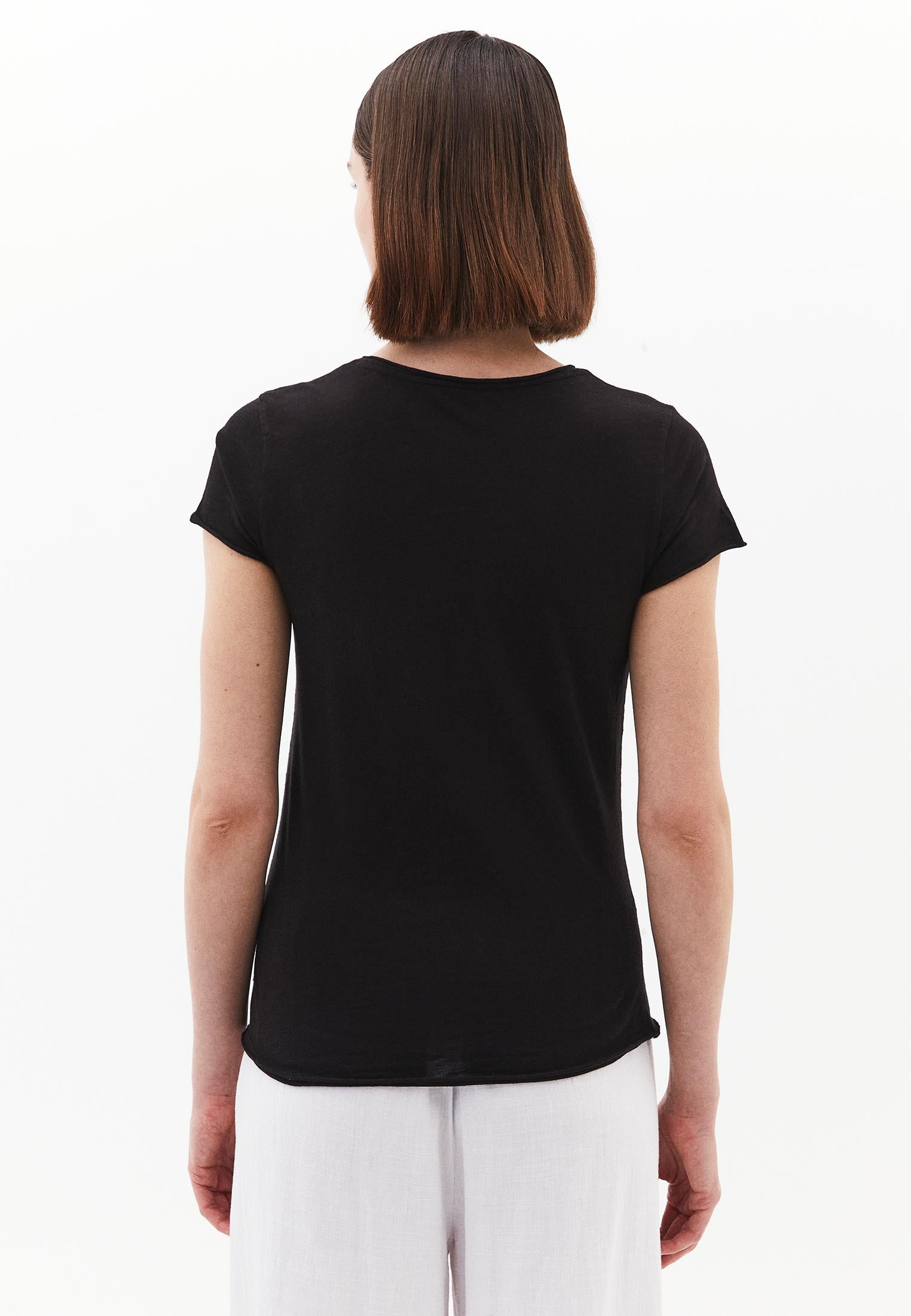 V Neck T-Shirt - BLACK