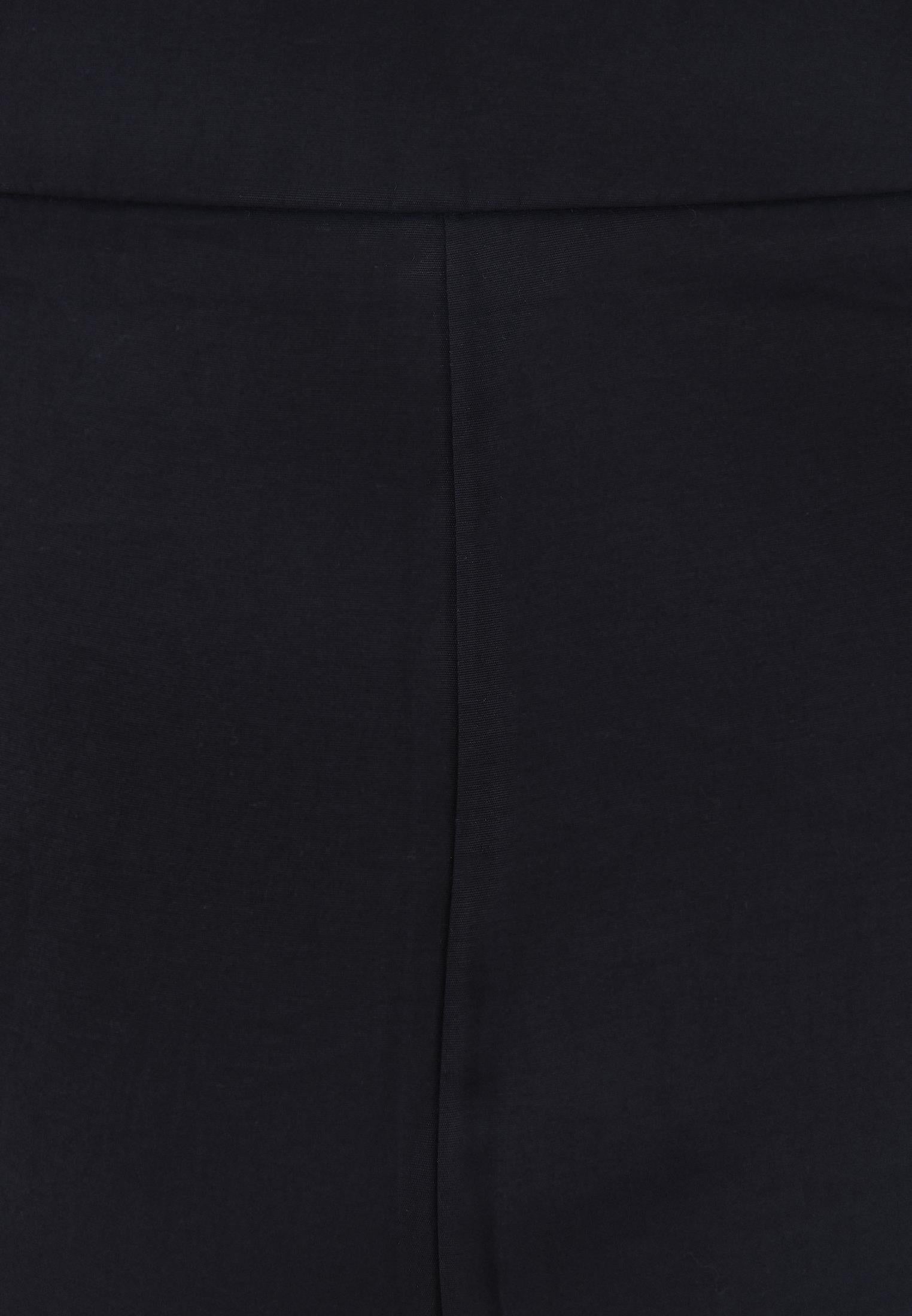 Ultra High Waist Belted Straight Leg Pants - BLACK
