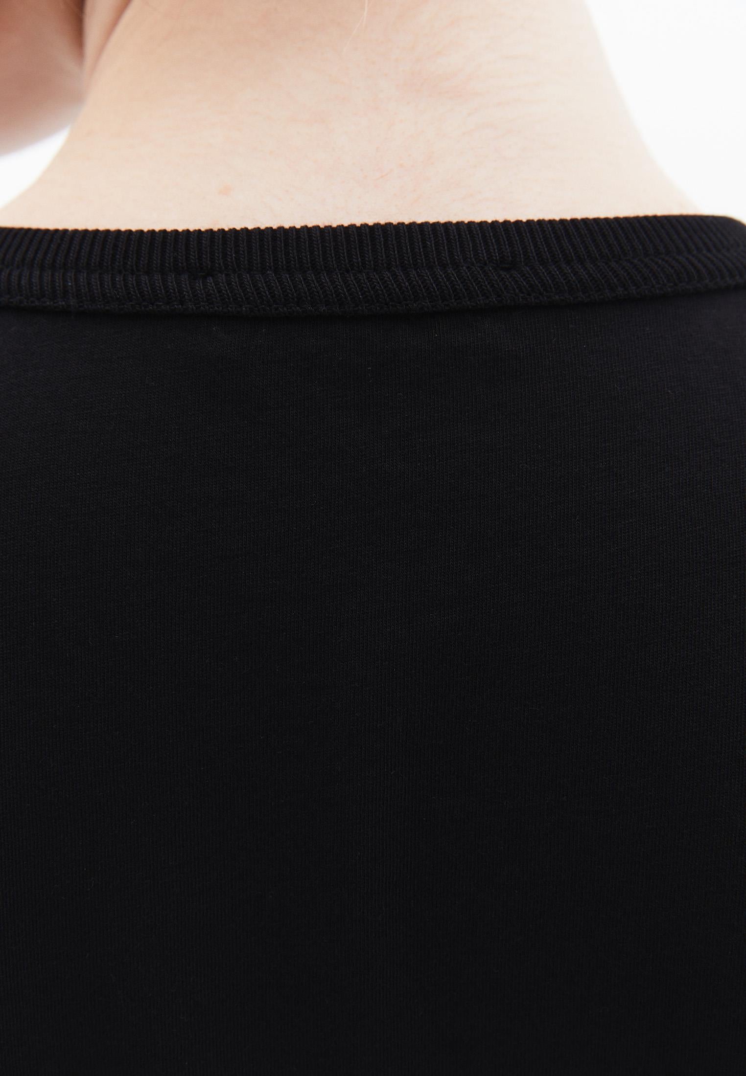 Crew Neck Short Sleeve T-Shirt - BLACK