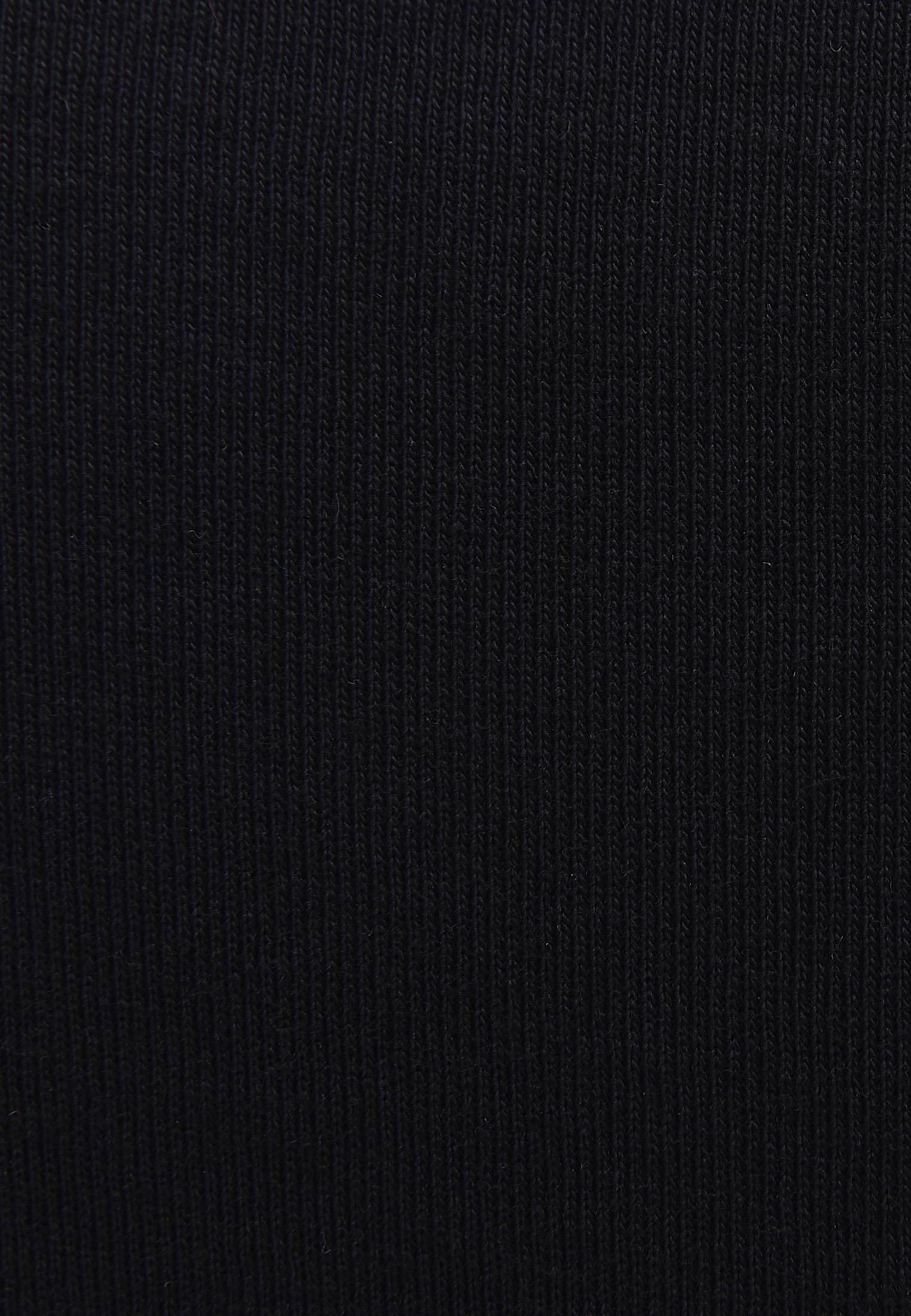 Closed Form Cropped Short Sleeve Crew Neck T-Shirt - BLACK