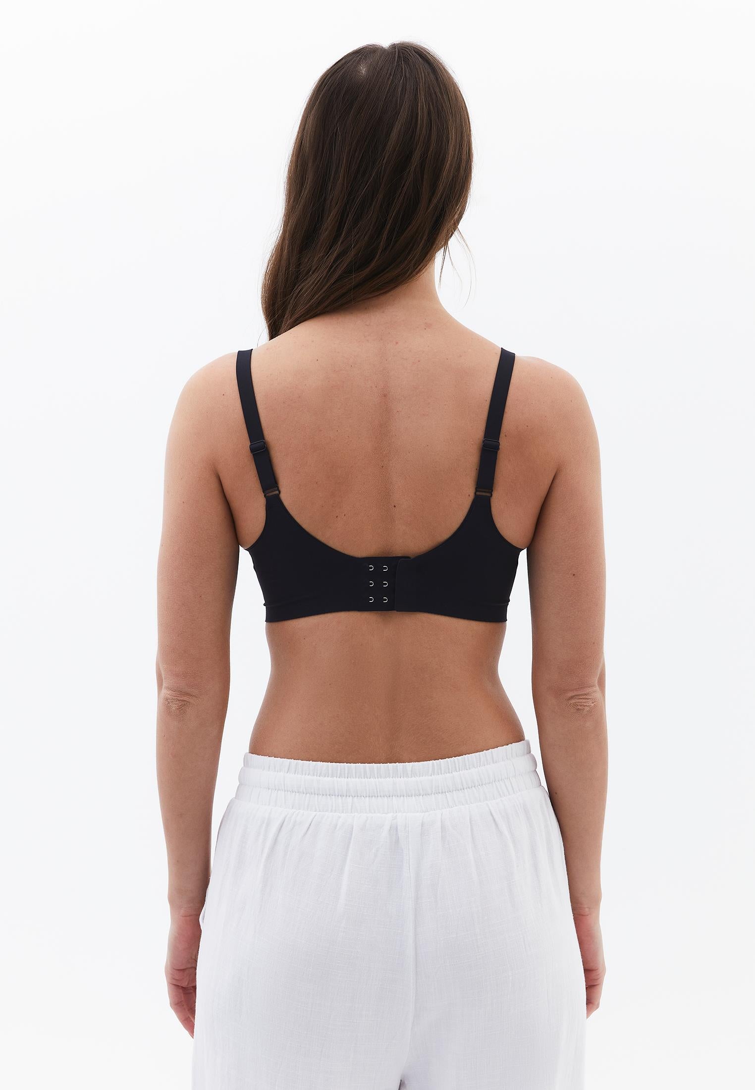 V Neck Bodycon Bustier - BLACK