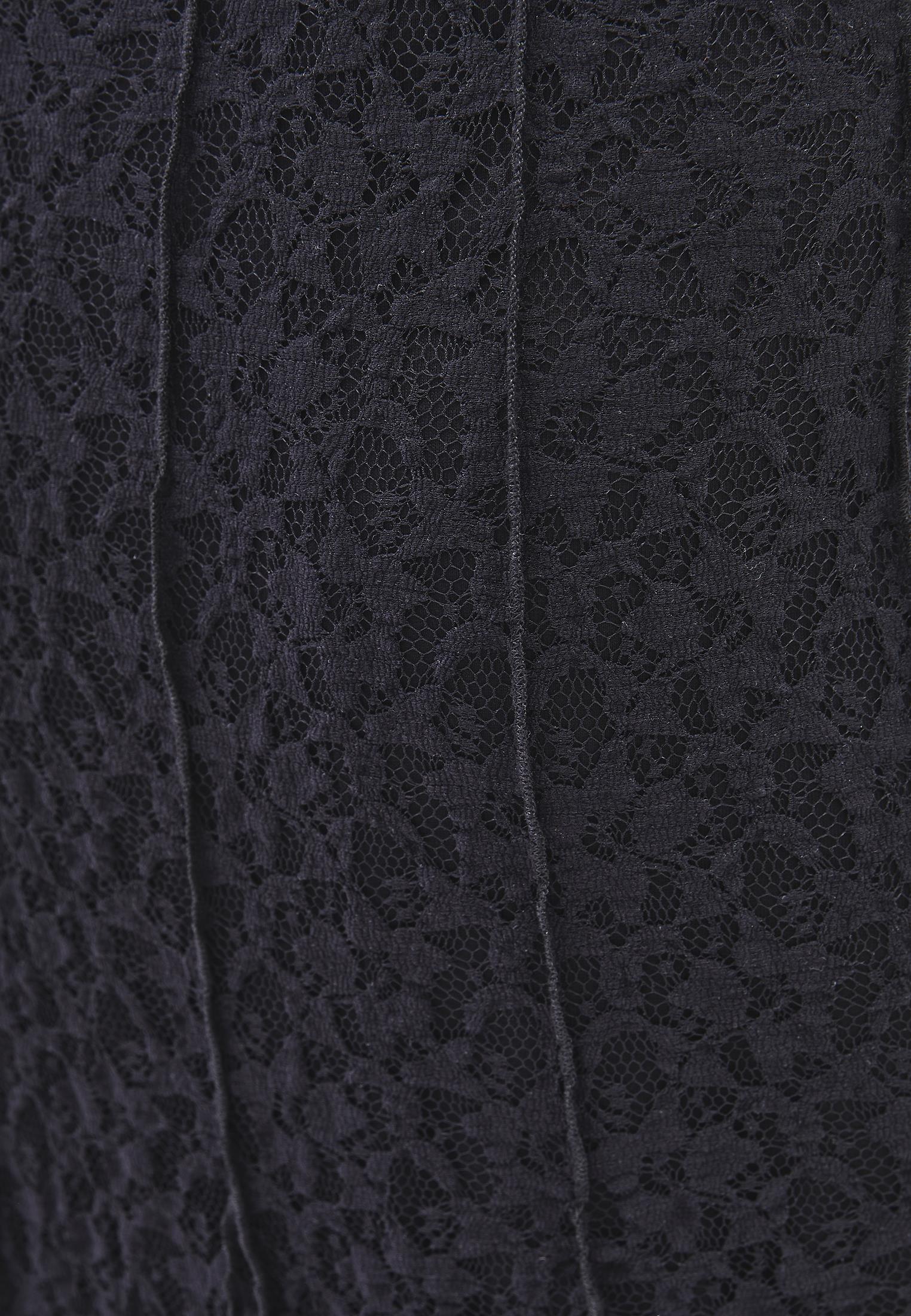 High Waist Flared Long Skirt - BLACK