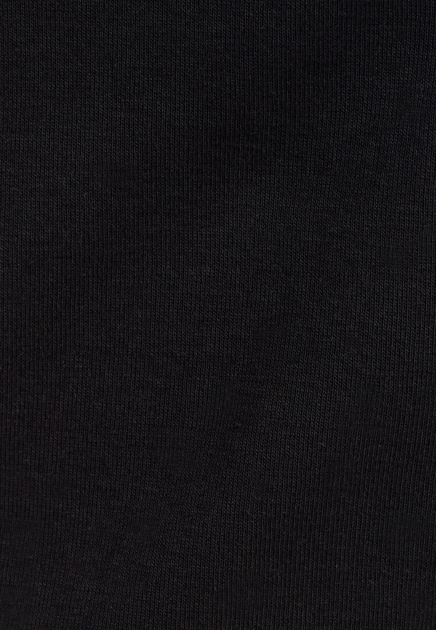 Crew Neck Loose Fit T-Shirt - BLACK