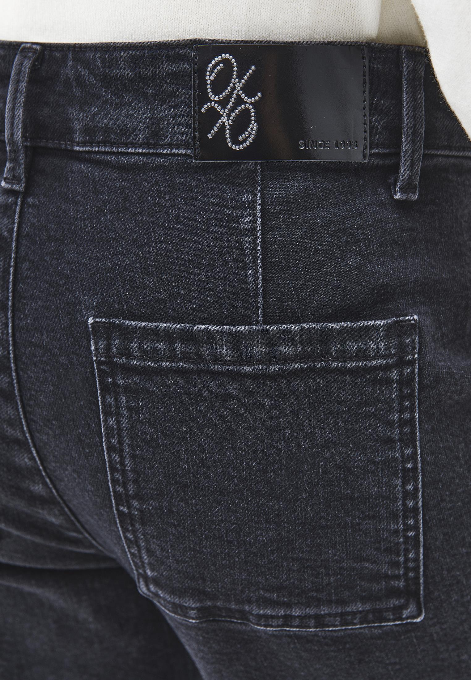 Spanish Leg Pants With Pocket Detail - BLACK