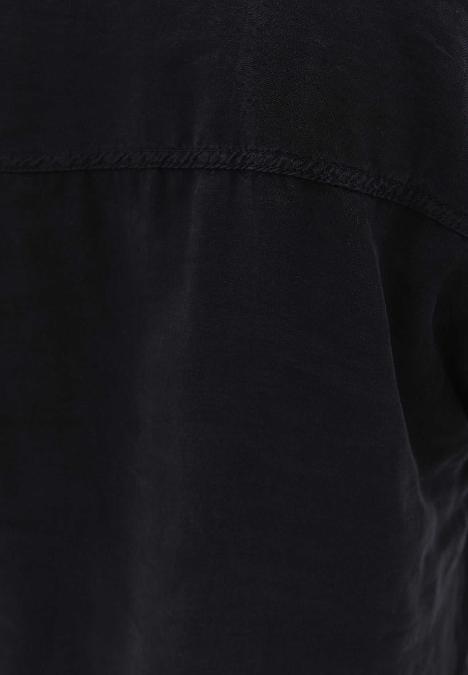 Oversize Long Sleeve Shirt - BLACK