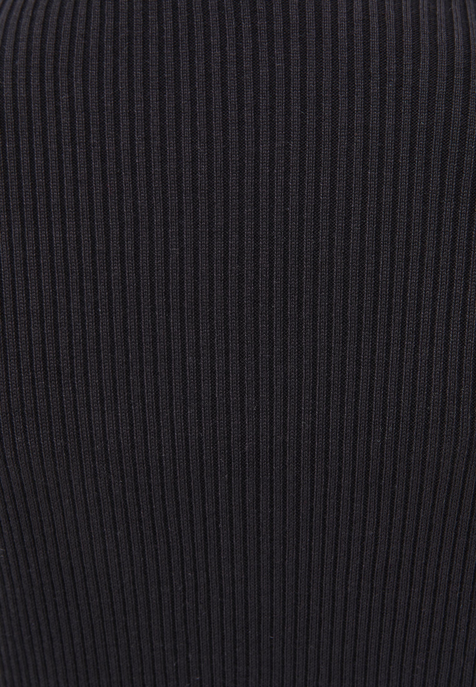 Ribbed Long Sleeve Cardigan - BLACK