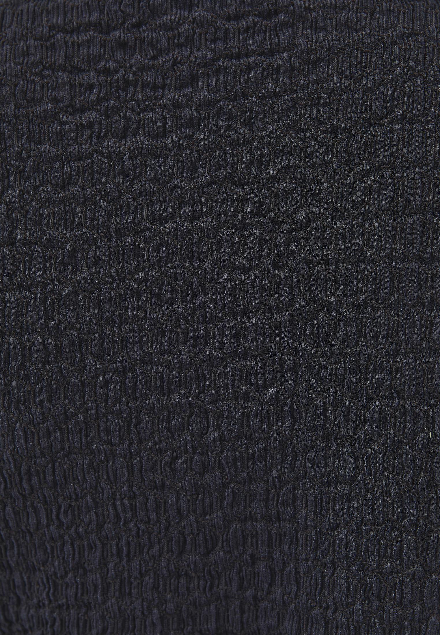 V Neck Blouse Without Sleeve Detail - BLACK