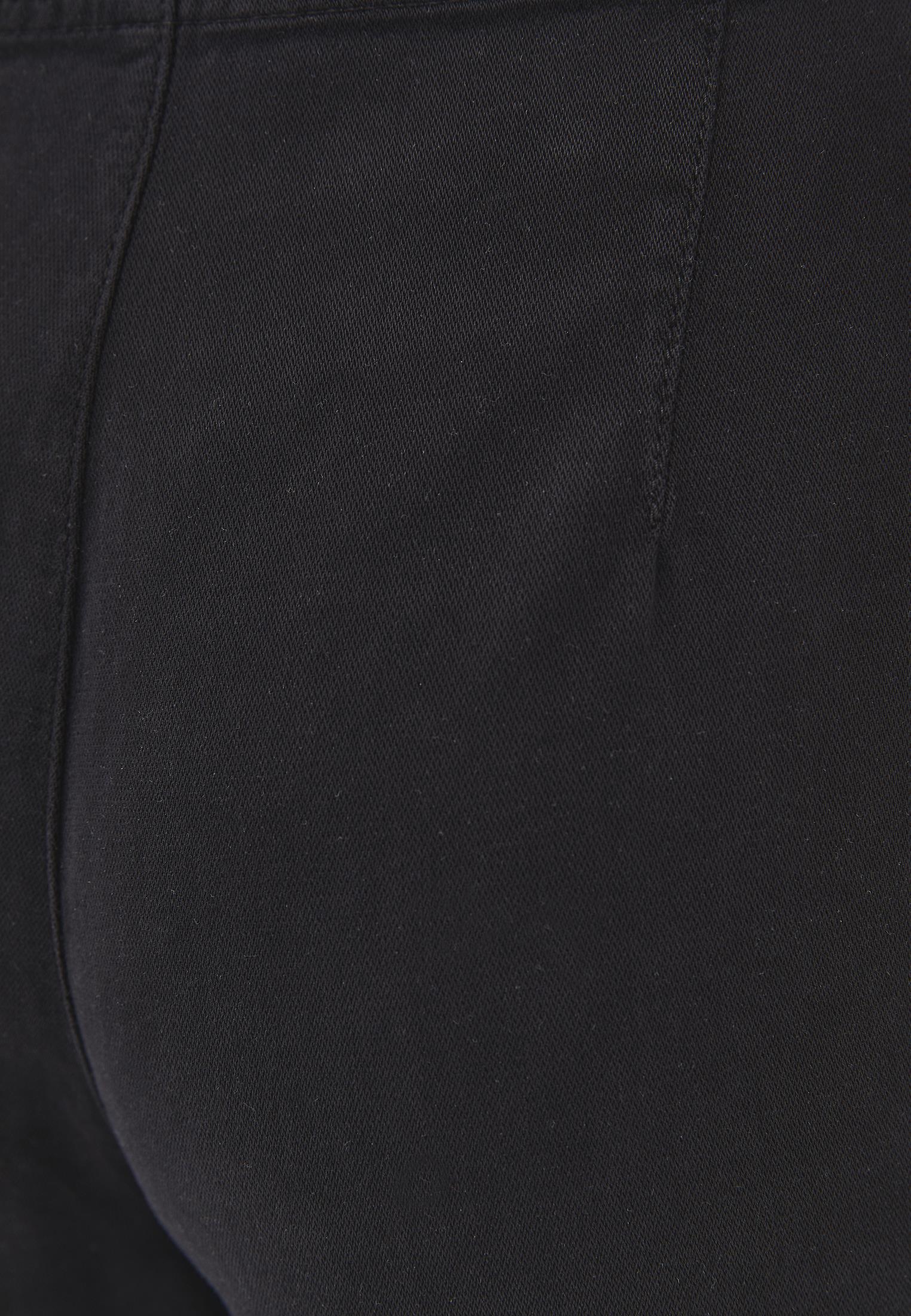 High Waist Pocket Detailed Wide Leg Pants - BLACK