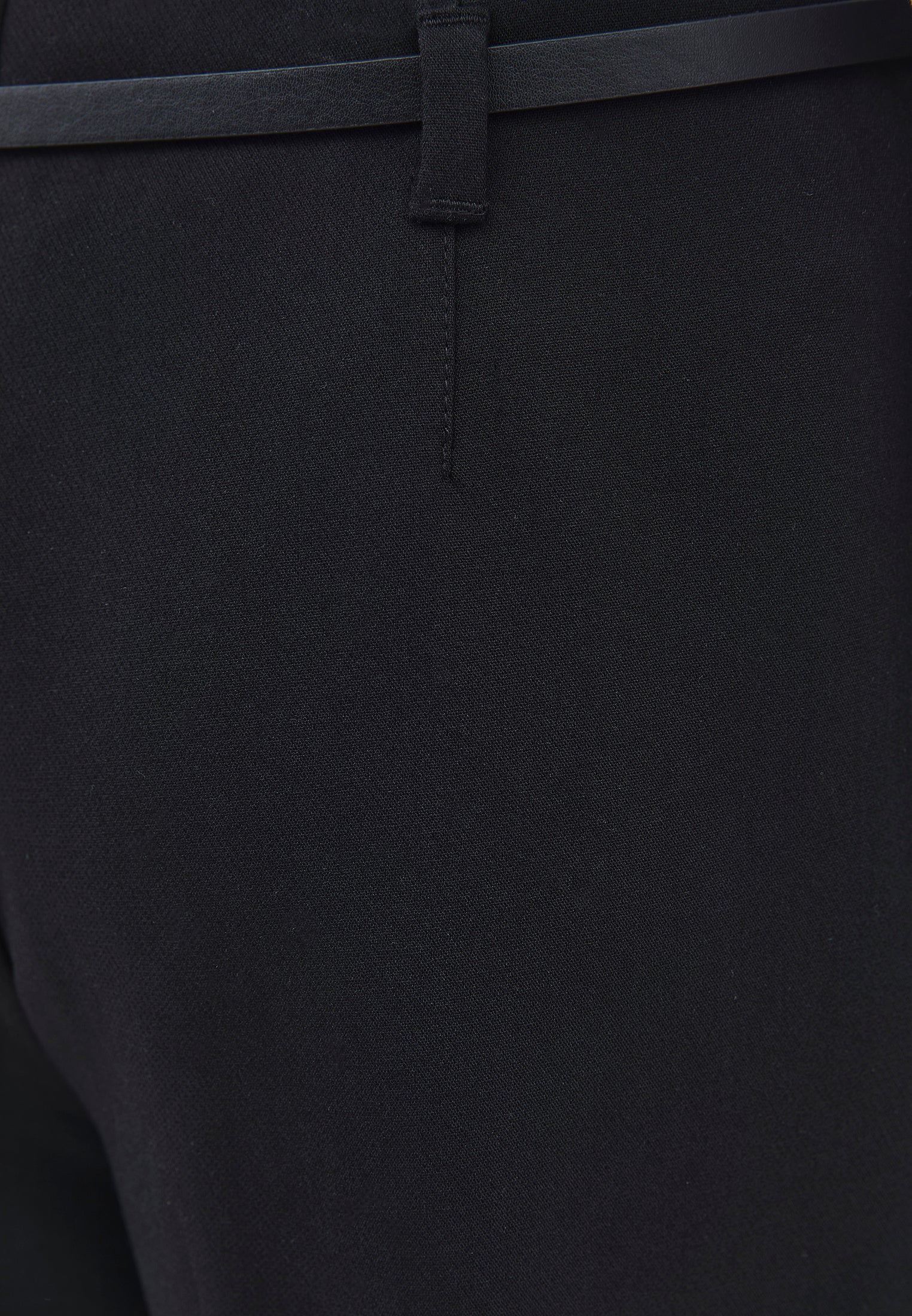 Ultra High Waist Wide Leg Pants - BLACK
