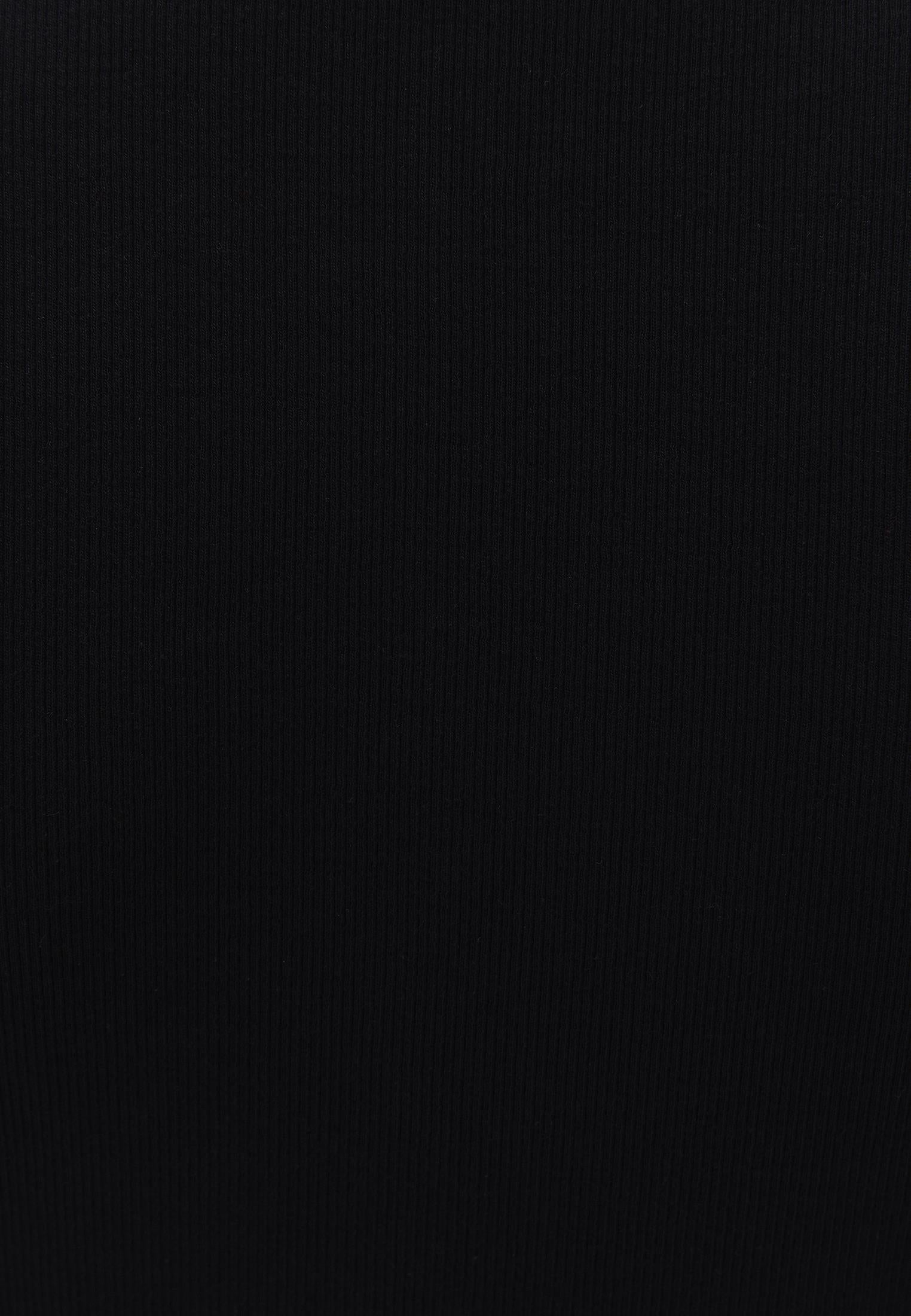 Button Detailed T-Shirt - BLACK