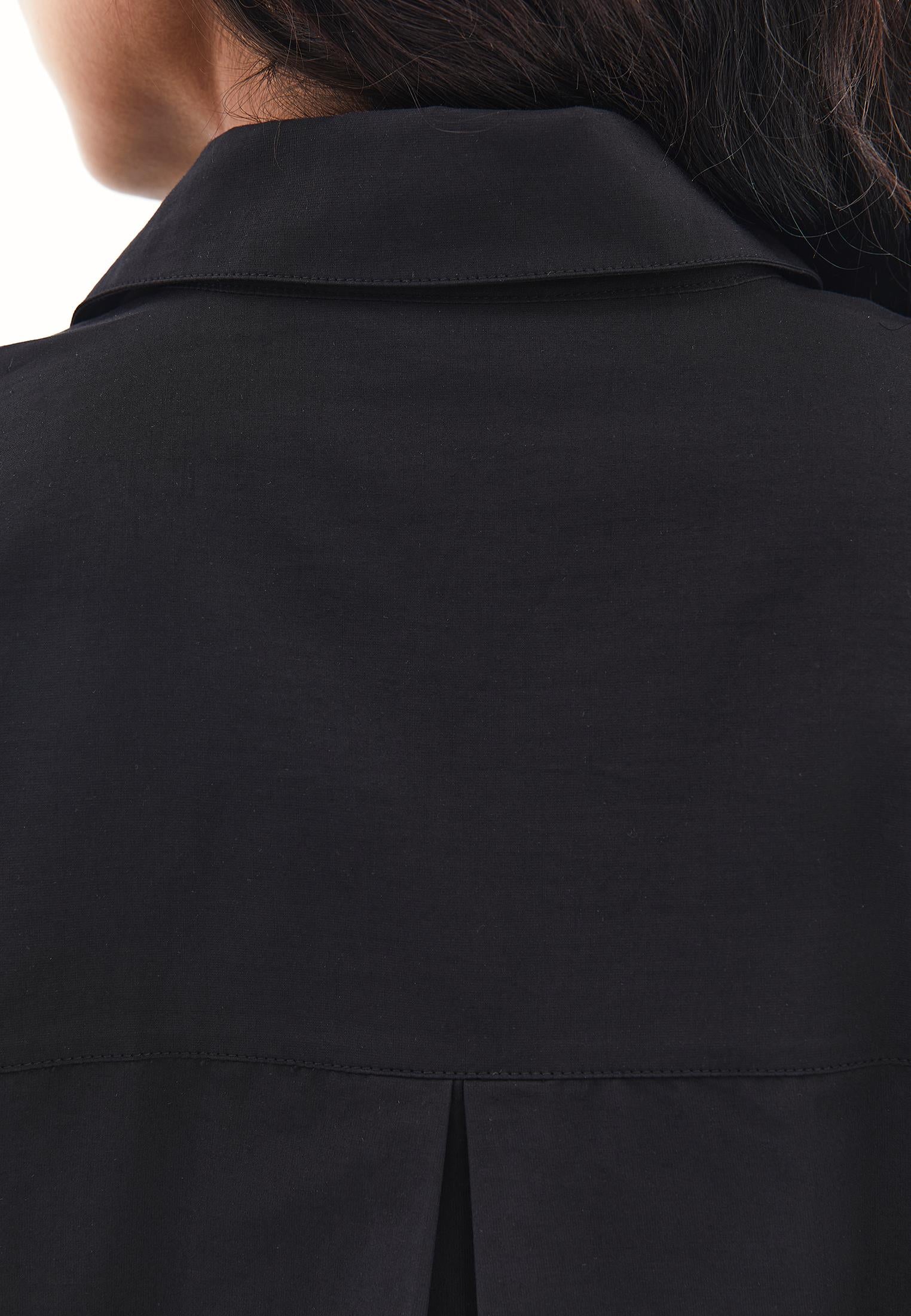 Shirt Model Poplin Weave - BLACK