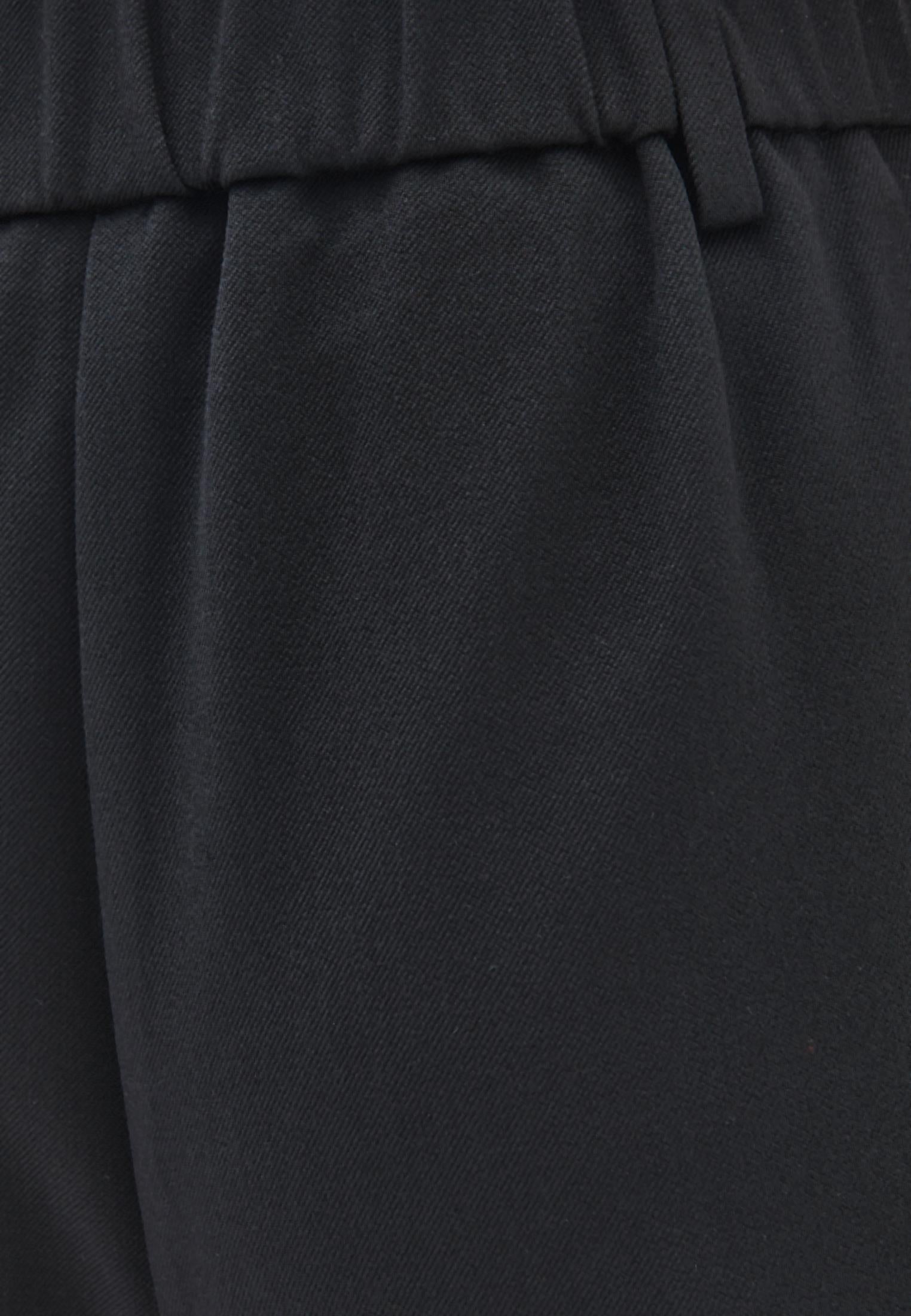 Balloon Form Long Carrot Pants - BLACK