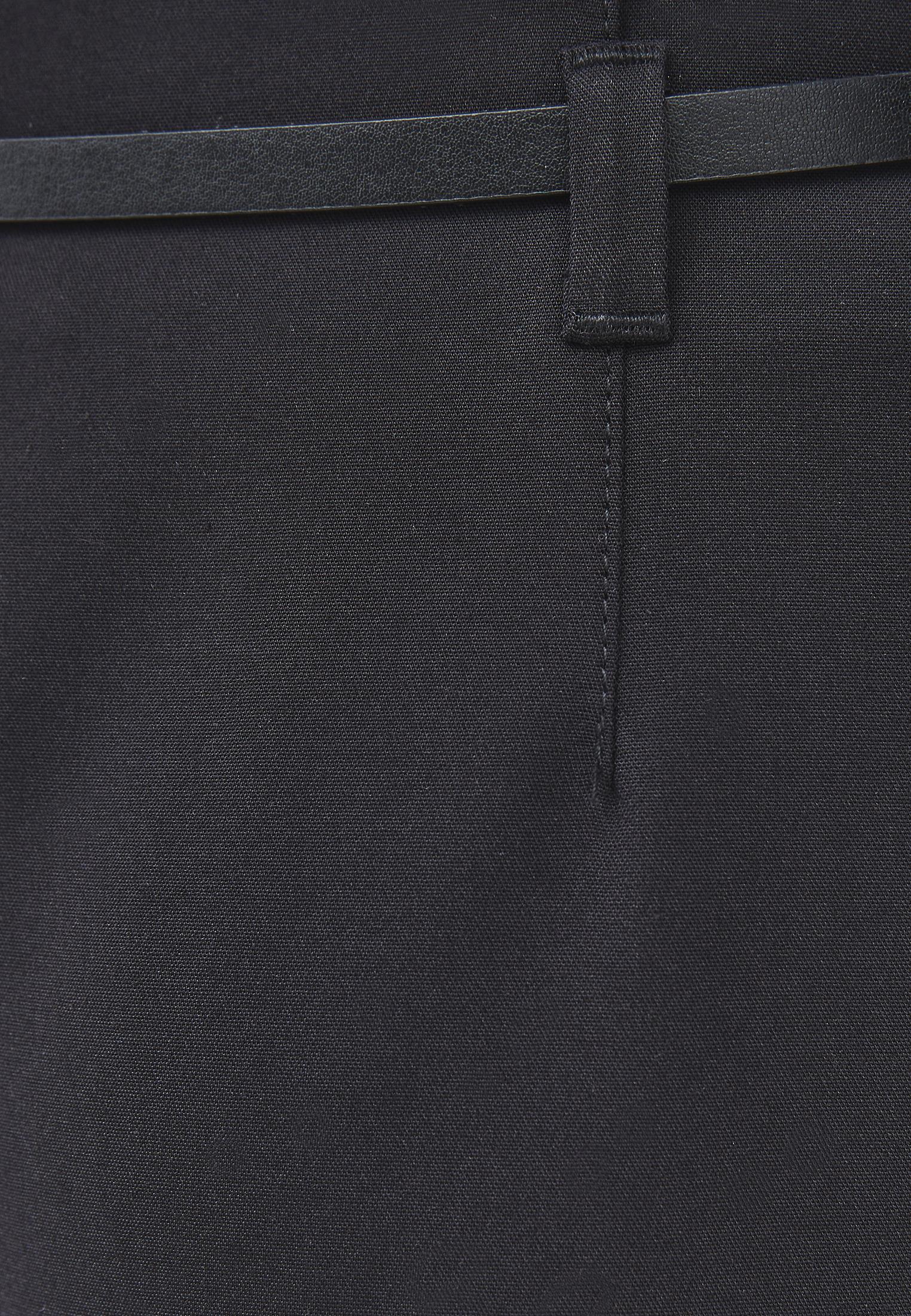Ultra High Waist Belted Culotte Pants - BLACK