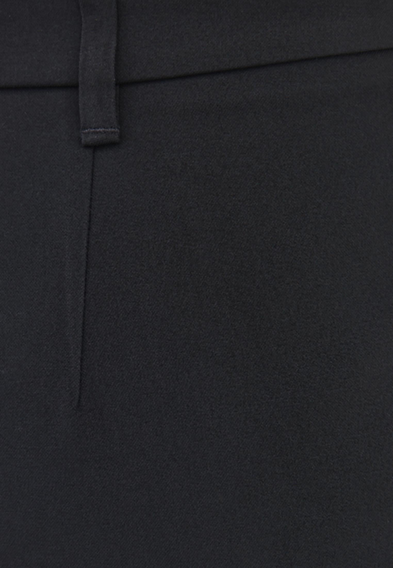 Straight Leg Buttoned Pants - BLACK