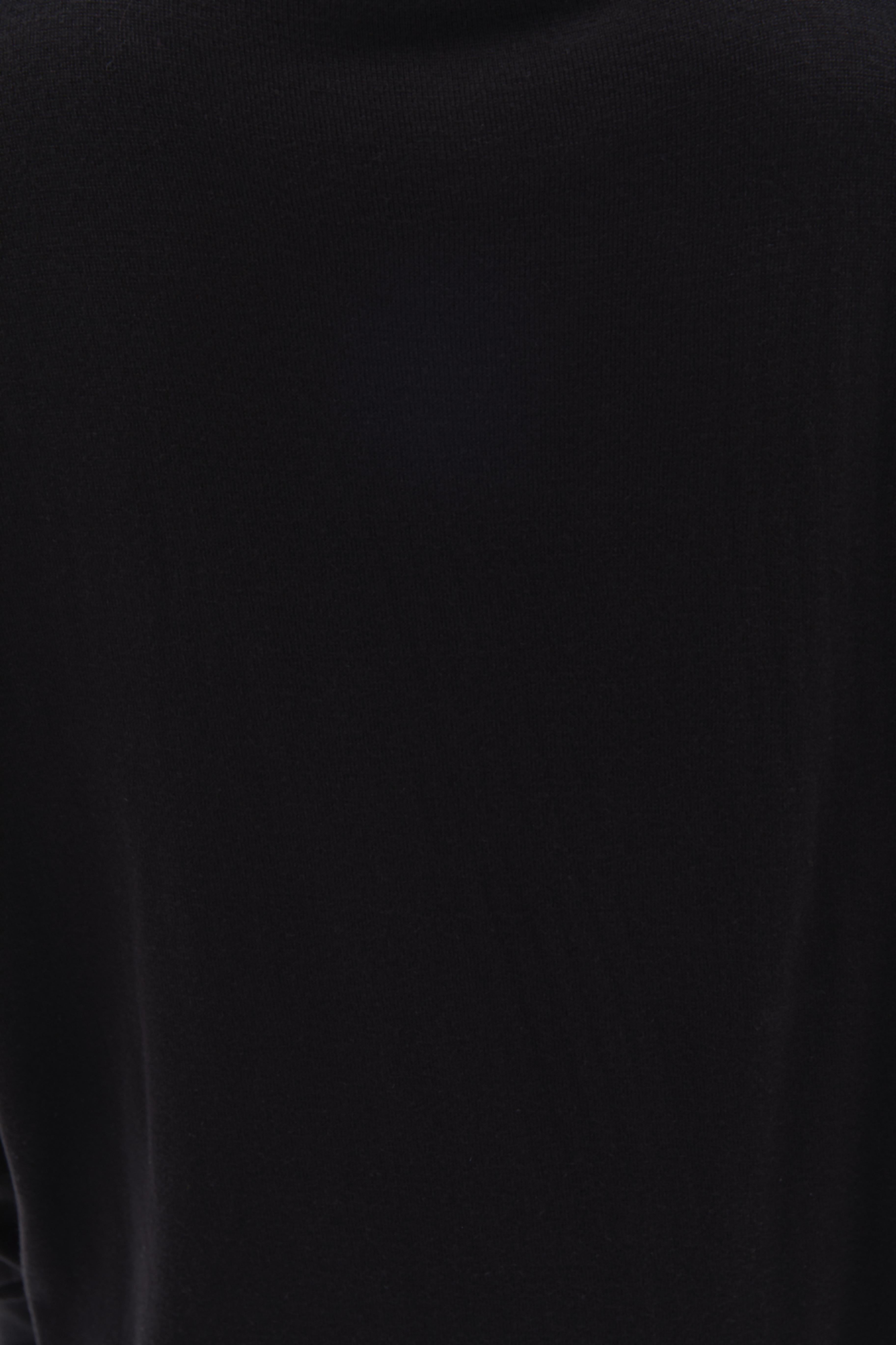 Turtleneck Long Sleeve Comfortable Knitwear - BLACK