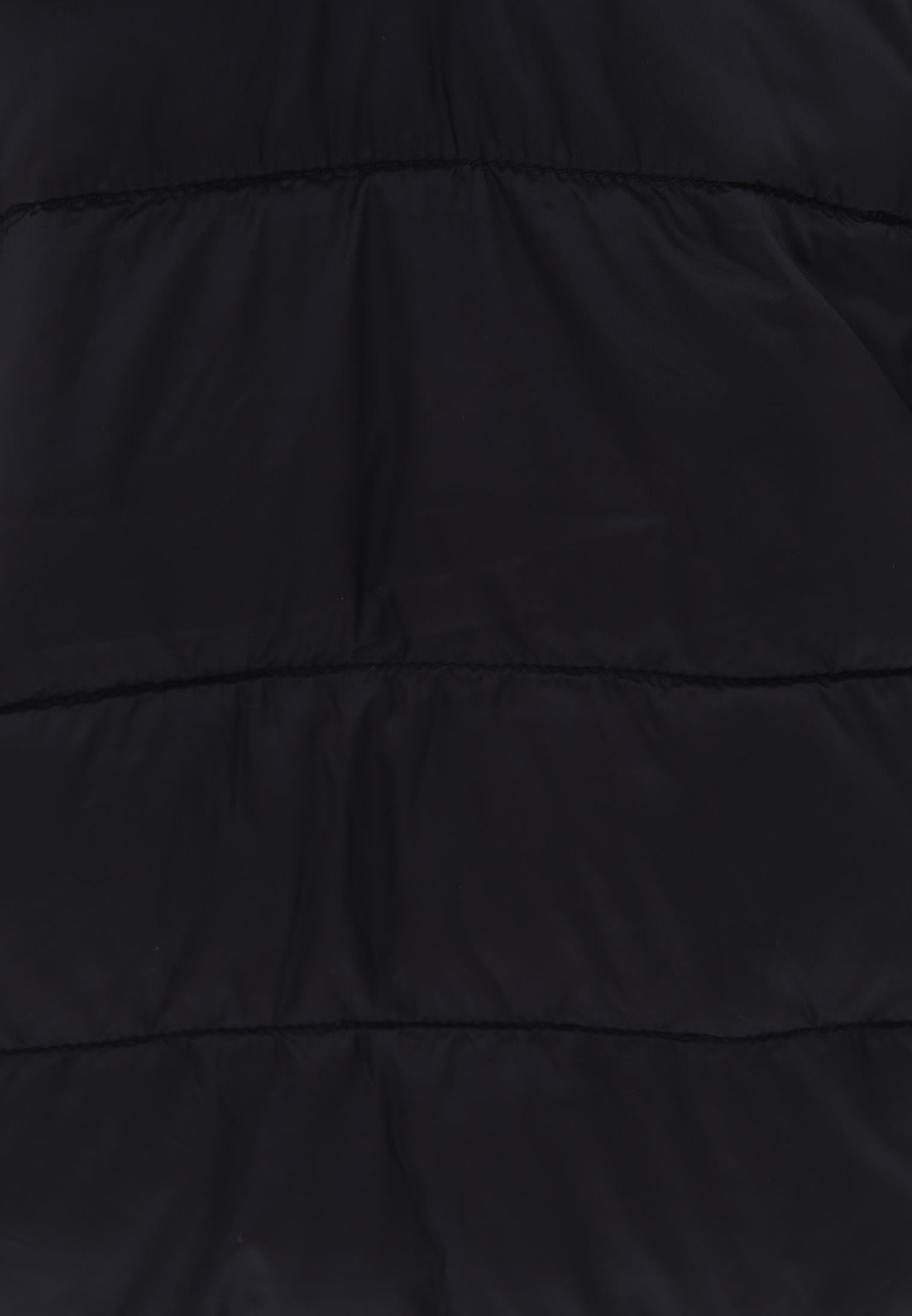 Raglan Sleeve And Hooded Long Sleeve Coat - BLACK