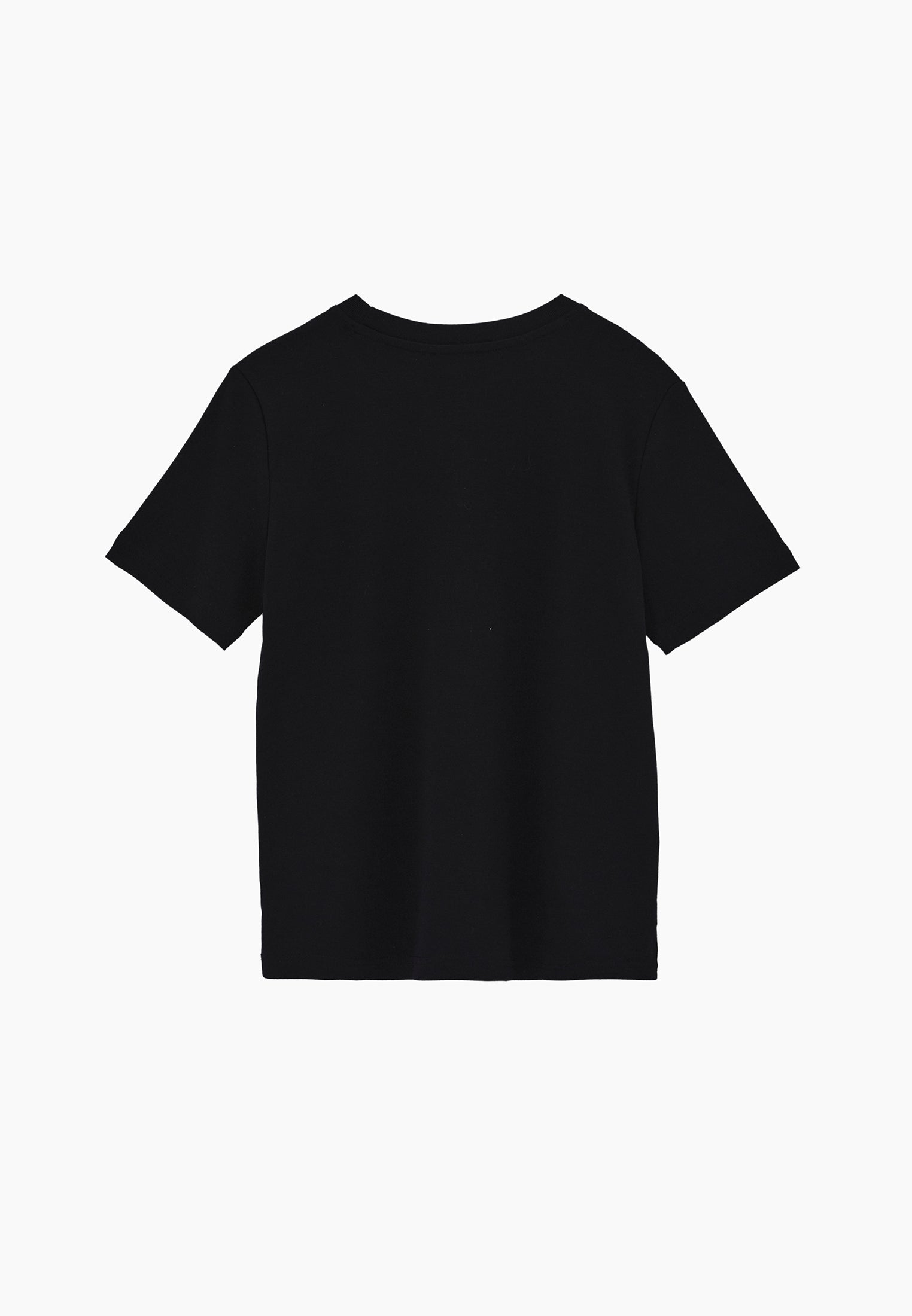 Crew Neck Loose Fit T-Shirt - BLACK
