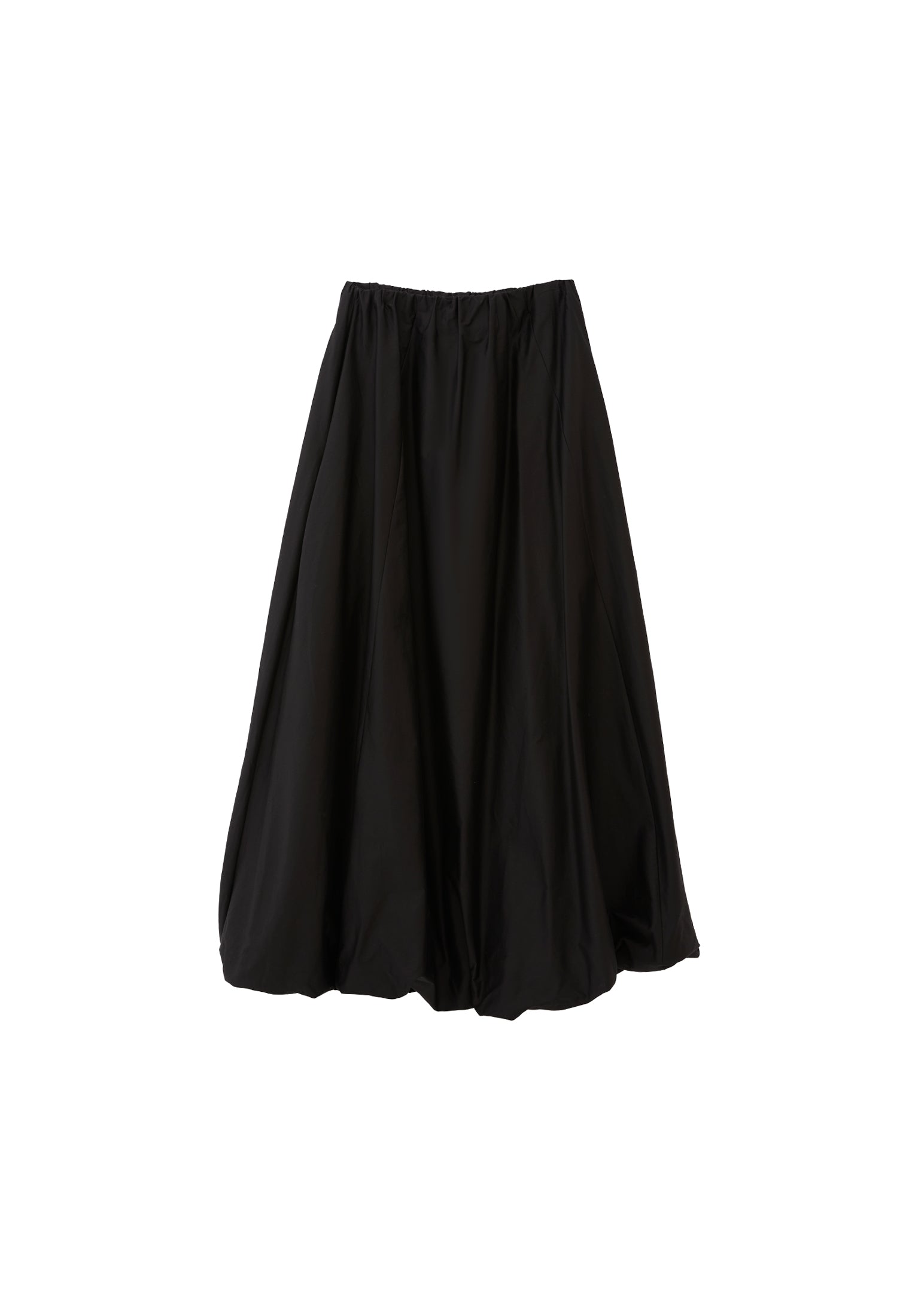 Strapless Balloon Form Summer Dress - BLACK