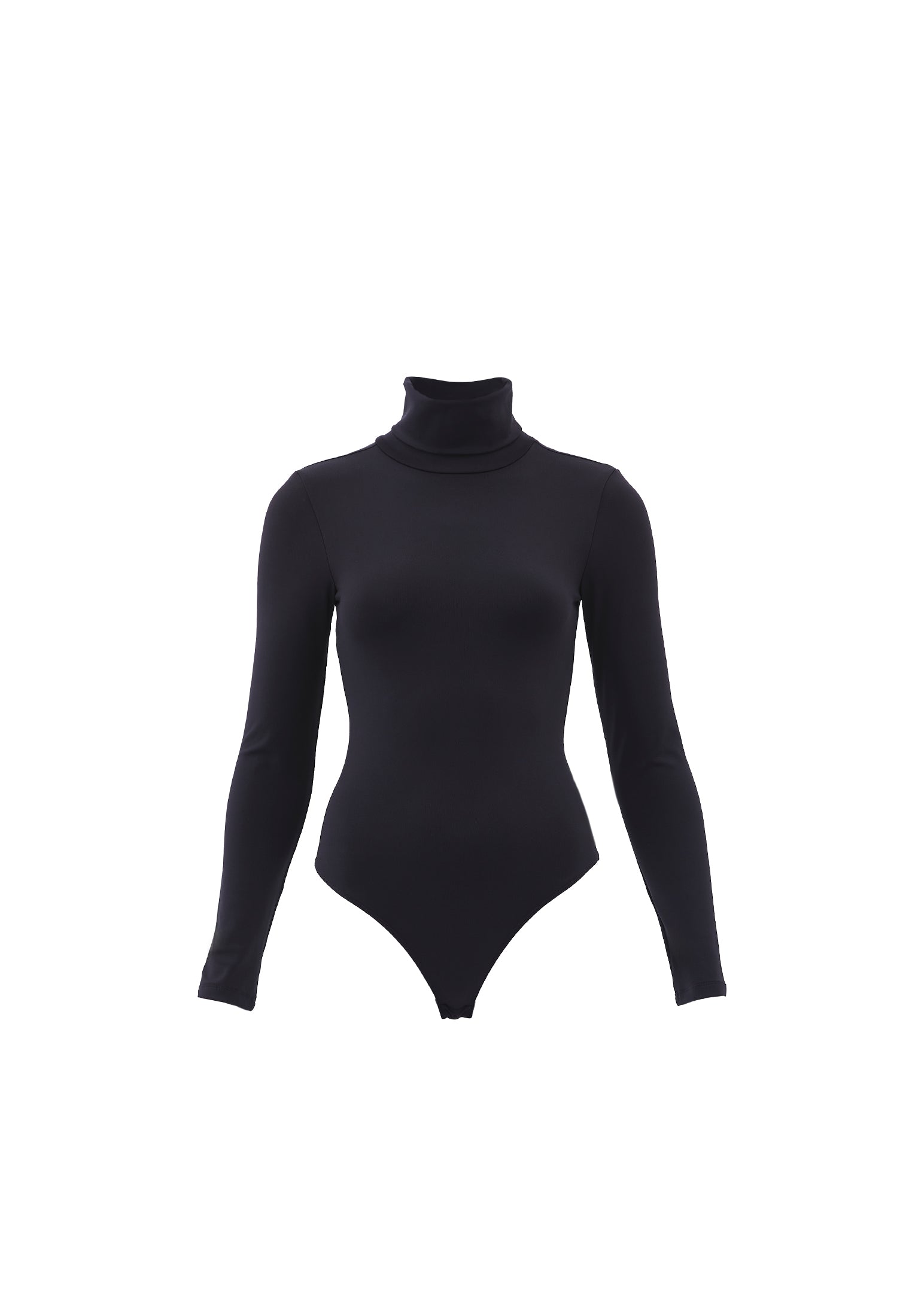 Turtleneck Long Sleeve Bodysuit - BLACK