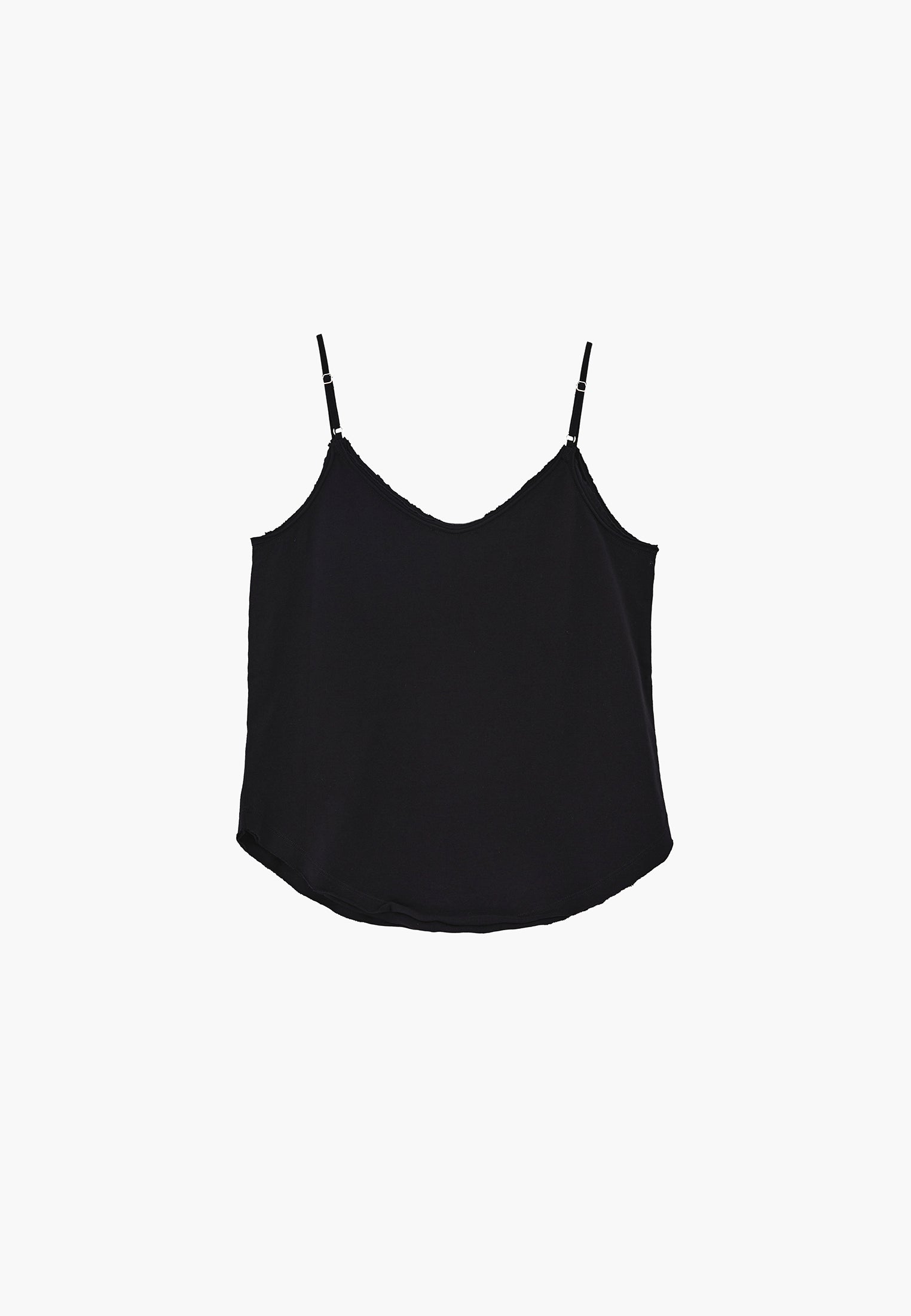 Loose V-Neck Top With Button Details - BLACK