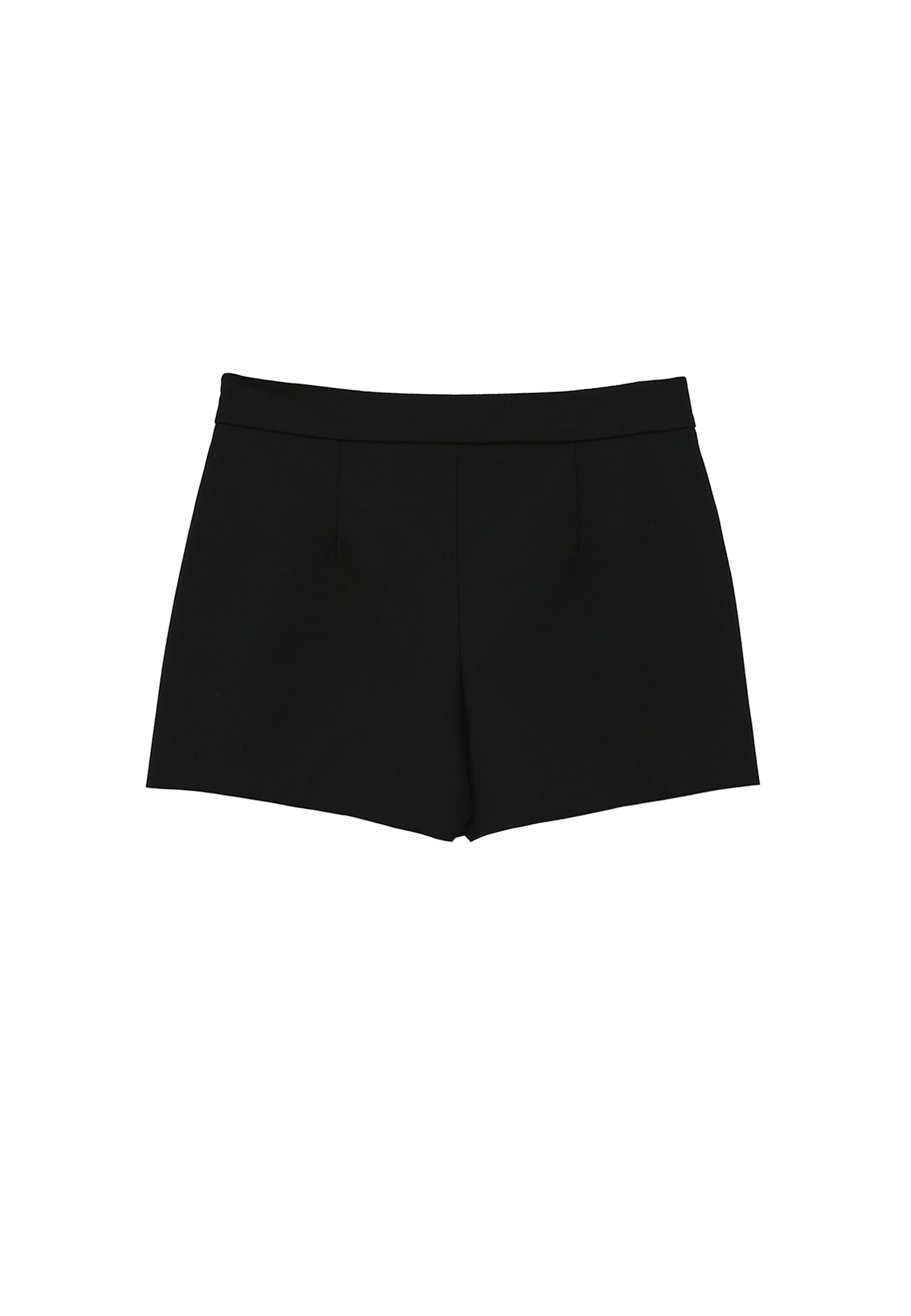 Women Bottom Garment High Waist Wrap Shorts - BLACK