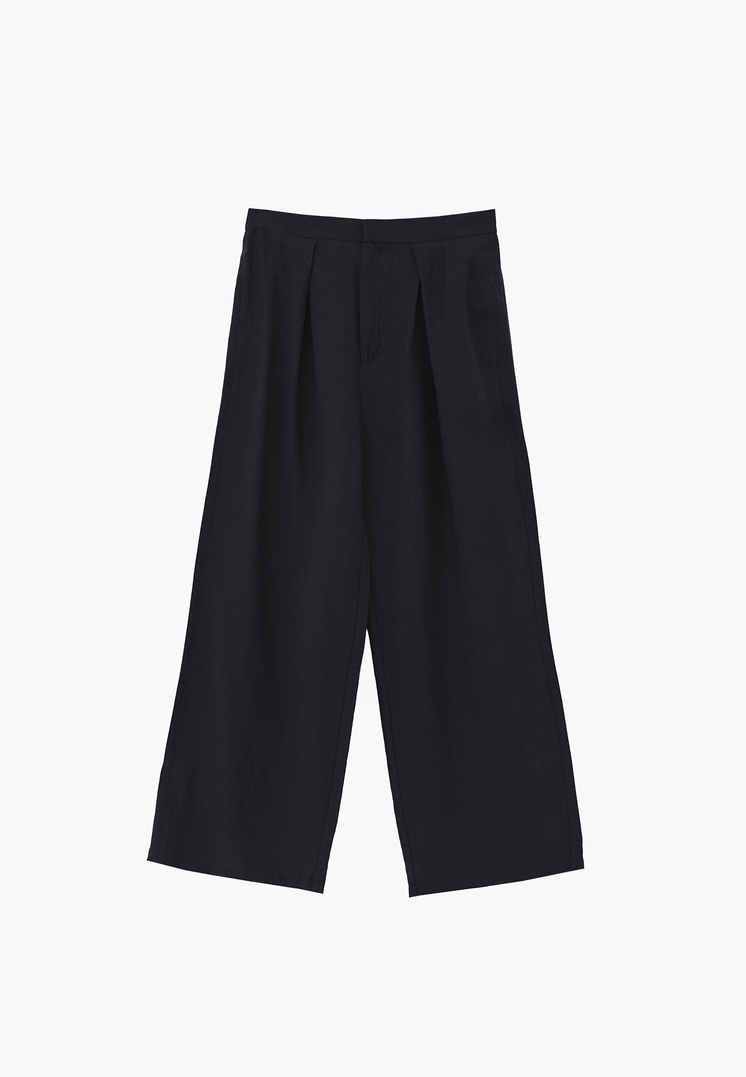 Wide Leg Pants - BLACK