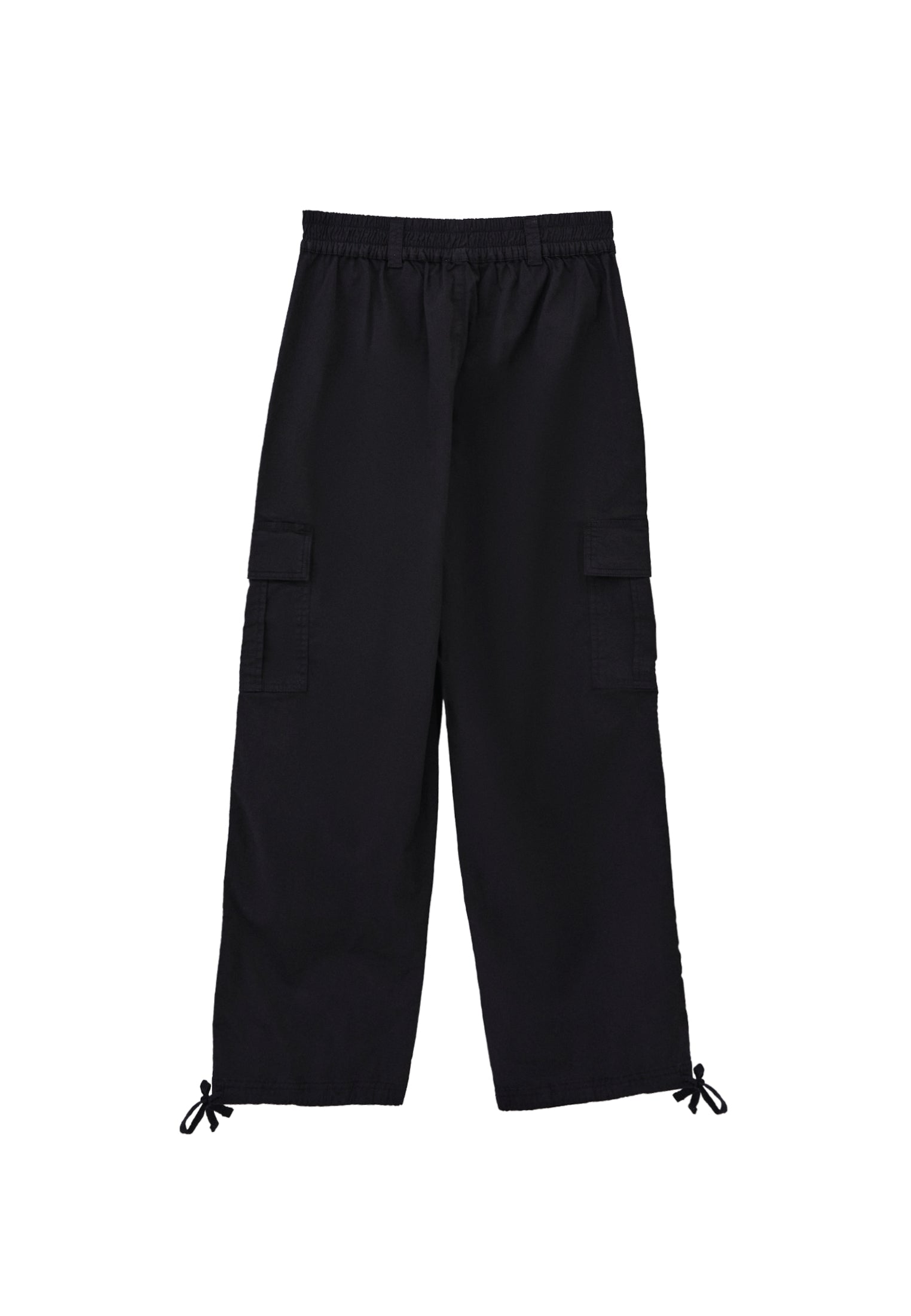 Jogger Pants With Belt Detail - BLACK