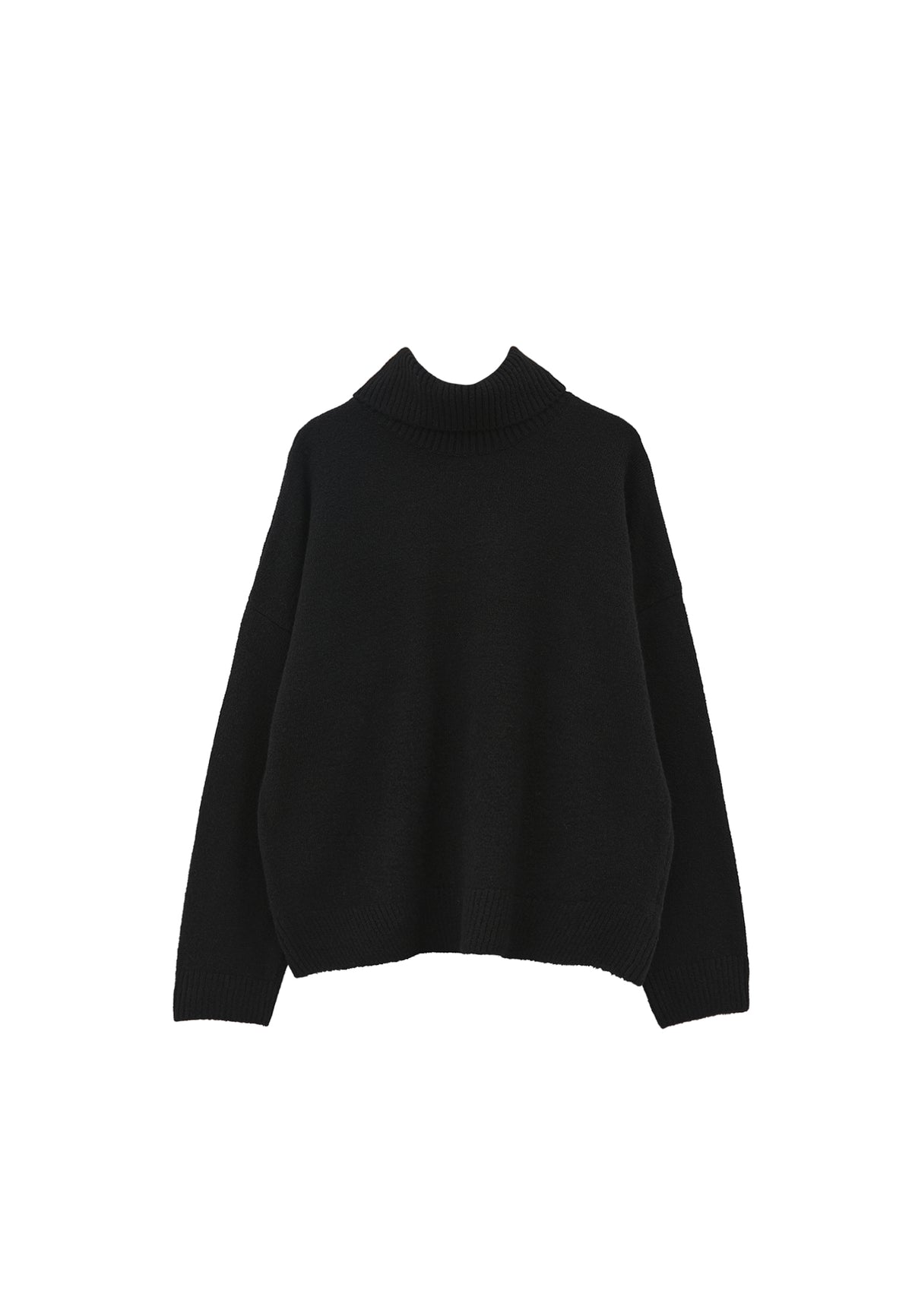 Soft Touch Turtleneck Roll Neck - BLACK